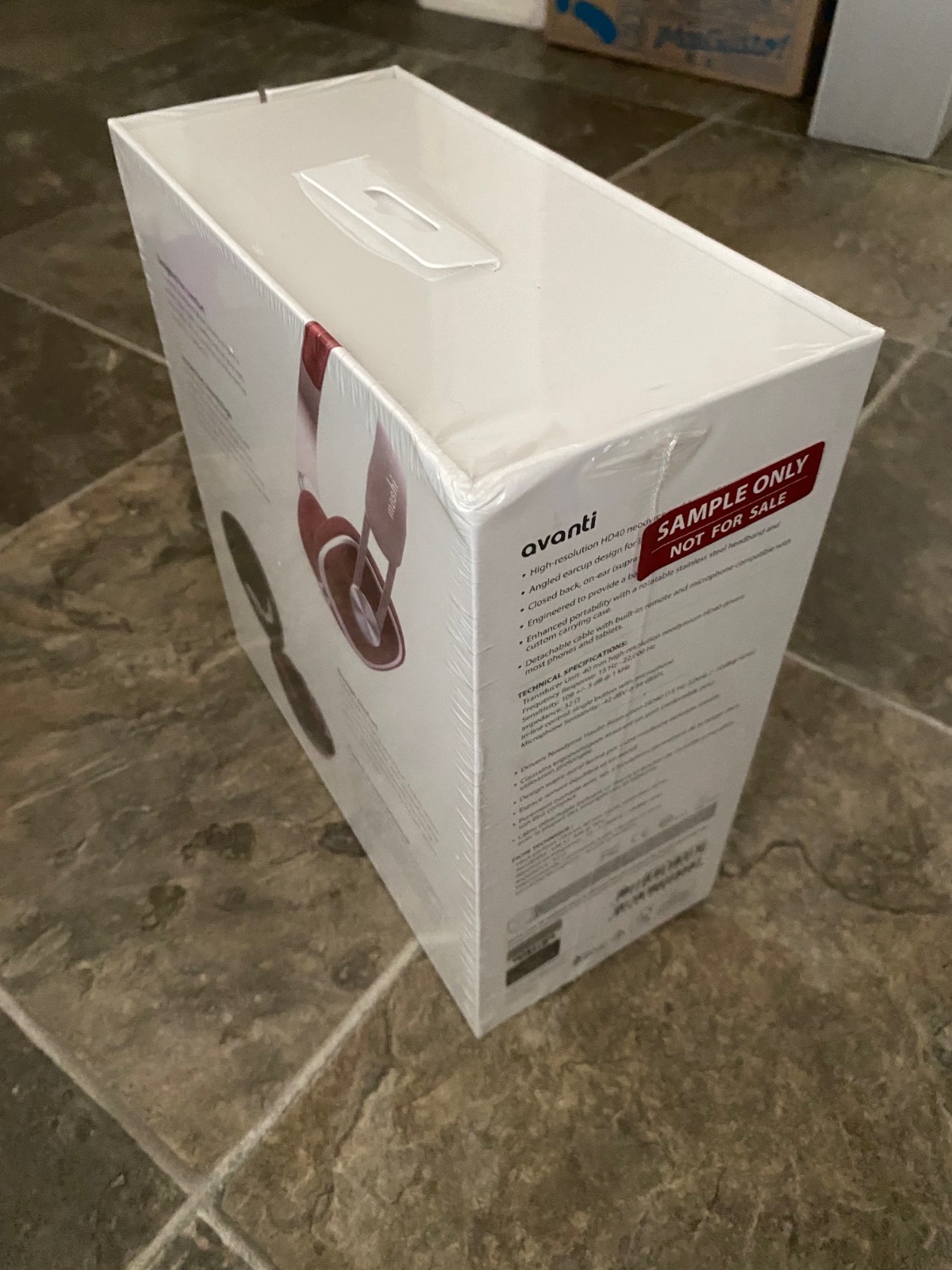 Moshi Avanti Burgundy Red Portable Headphones On Ear – SEALED