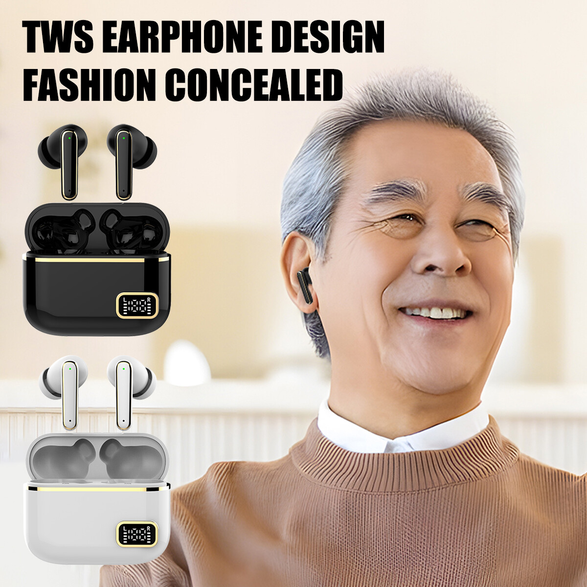 In-Ear Digital Hearing Aid Sound Voice Amplifier Bluetooth Headset Rechargeable