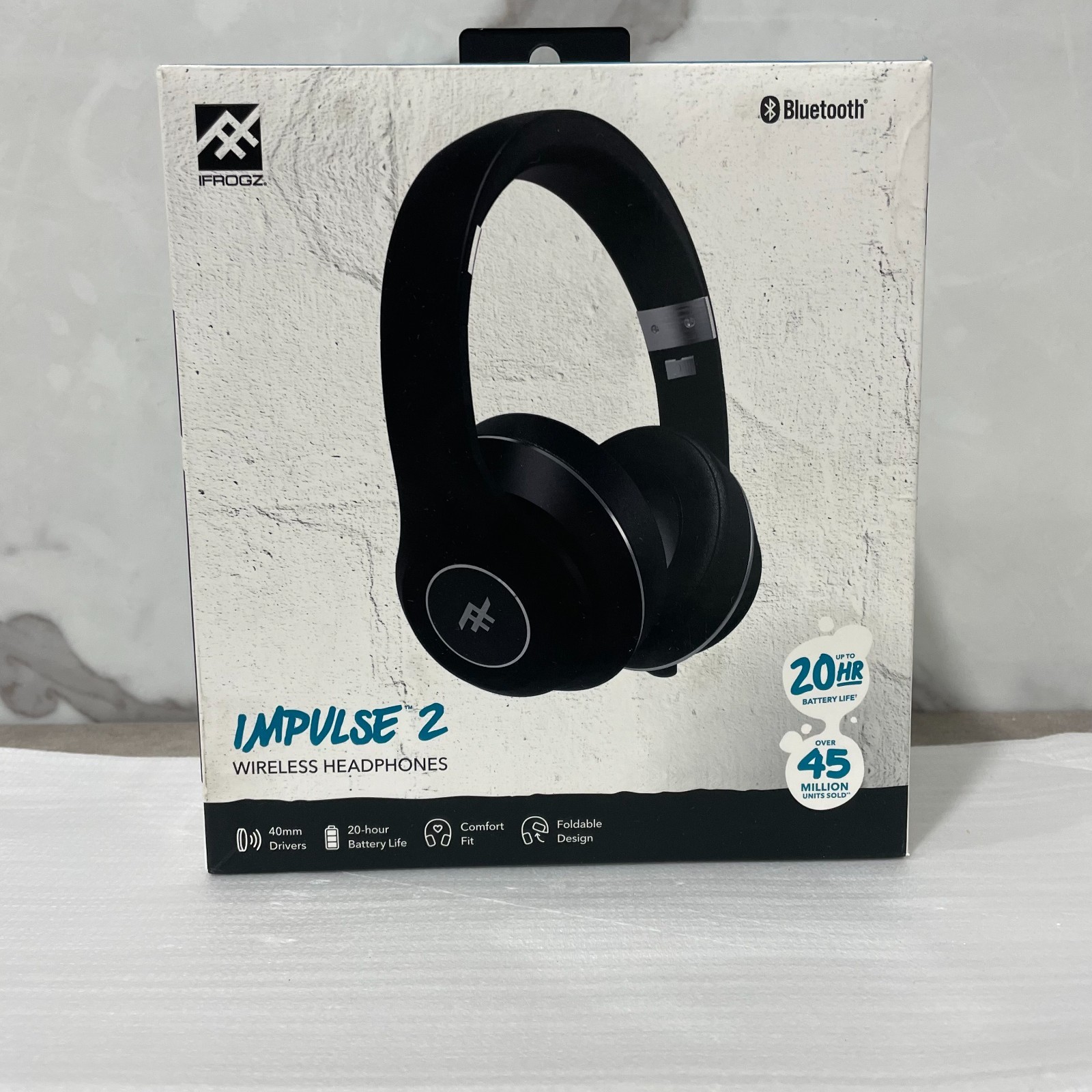 iFrogz – Impulse 2 Over Ear Bluetooth Headphones – Black