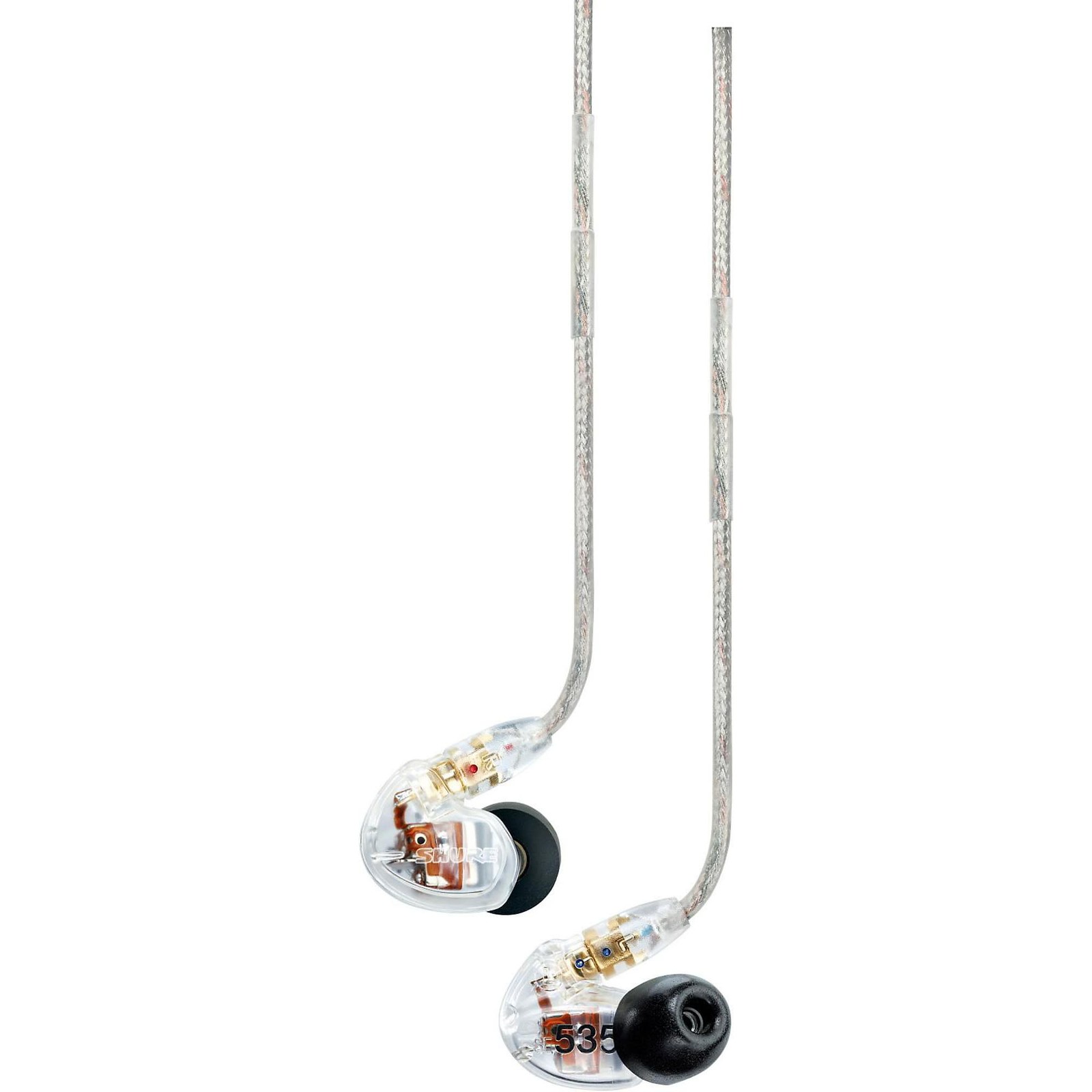 Shure SE535 Triple Driver In-Ear Monitors, Clear