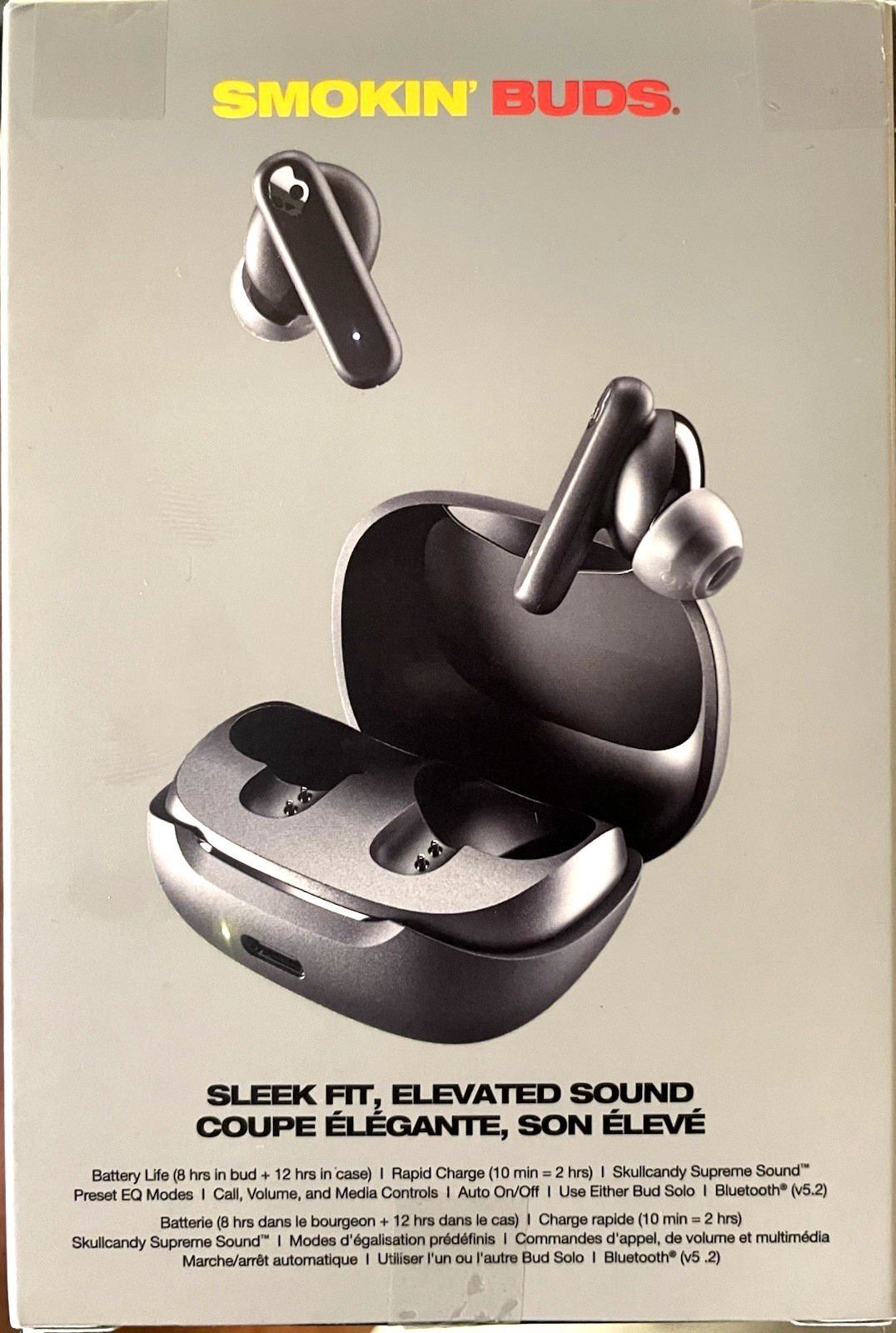 Skullcandy Smokin’ Buds Wireless In-Ear Earbuds – True Black New Sealed