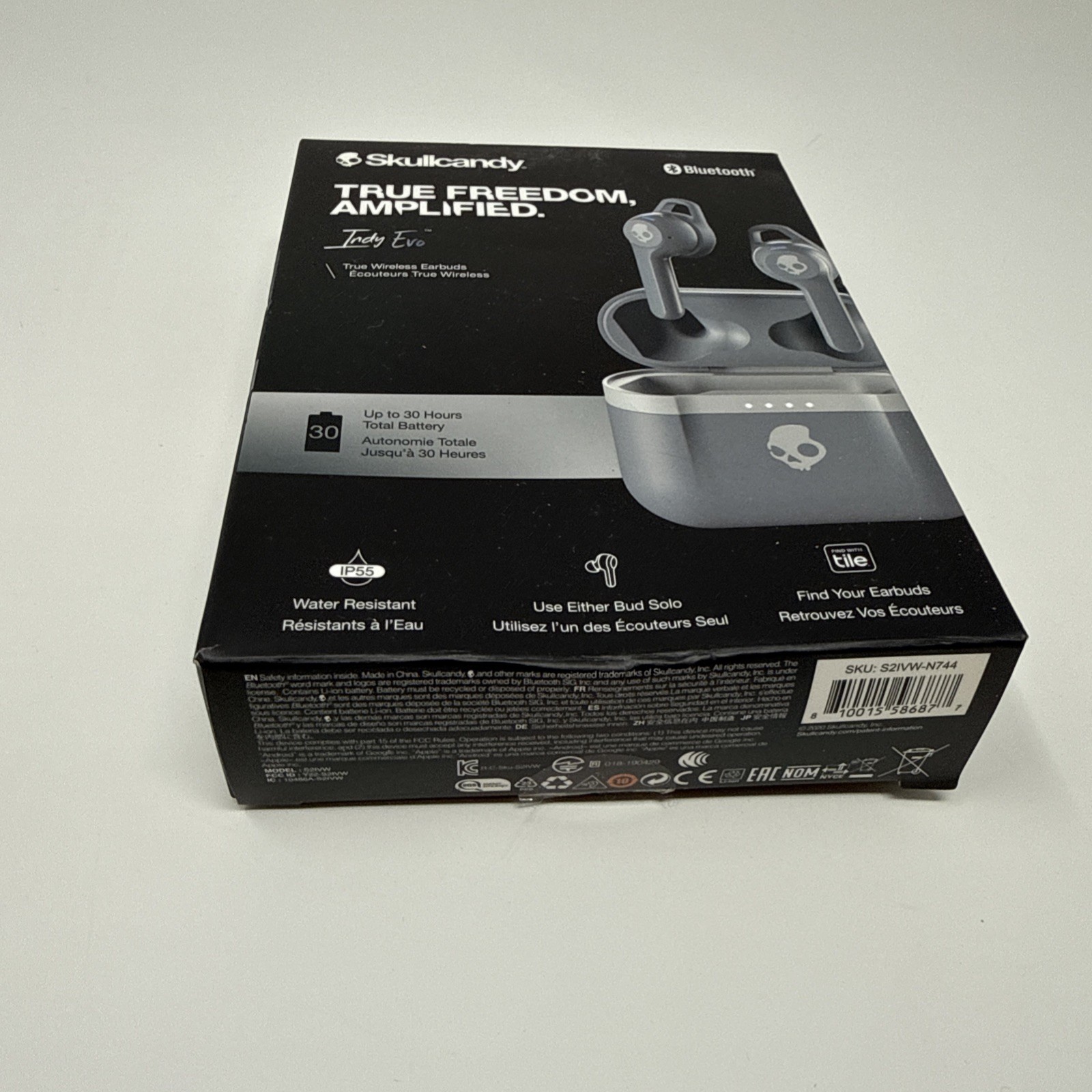 Skullcandy Indy Evo True Wireless In-Ear Earbud – Chill Grey NEW
