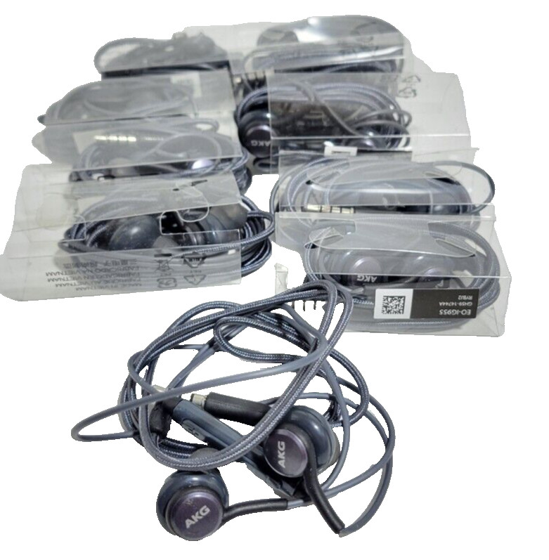 (LOT OF 10)- AKG EO-IG955 Earphones In Ear Wired 3.5mm Jack NEW.