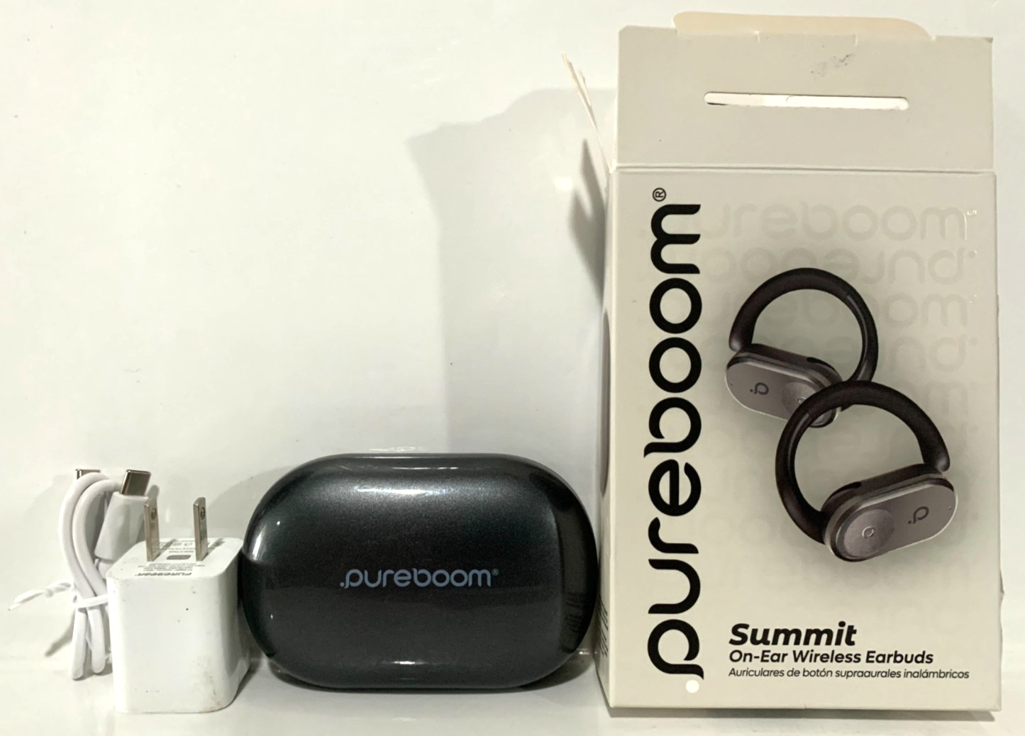 Pureboom Summit On-Ear Wireless Earbuds in OpenBox with Wall Charger Pure Gear