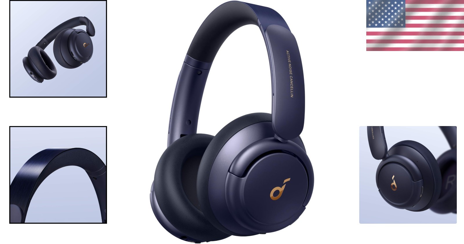 Ultra-Comfortable Life Q30 Headphones with 50H Playtime & Active Noise Control