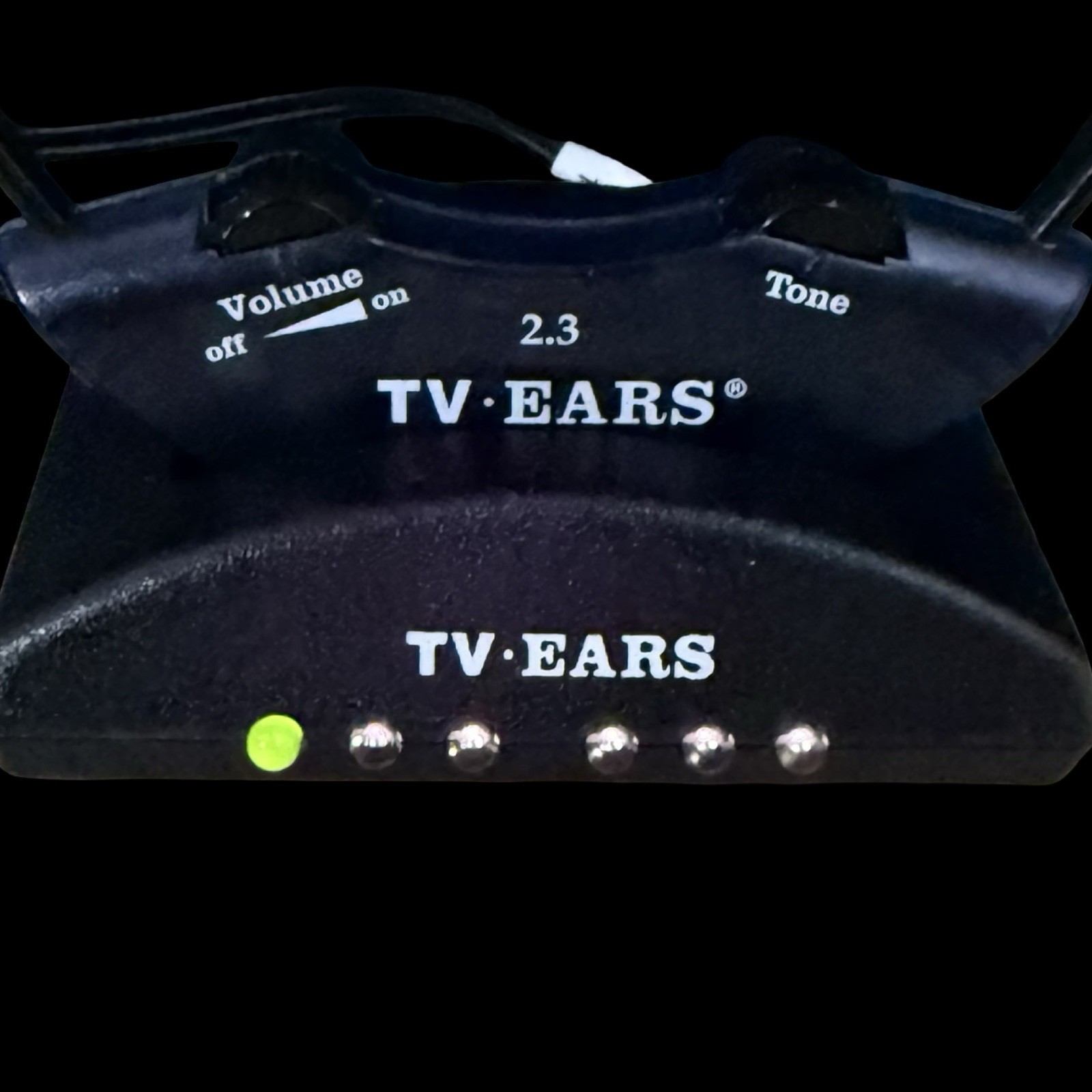 TV Ears 2.3MHz Headphones w/ Charging Base Unit for Headphone System