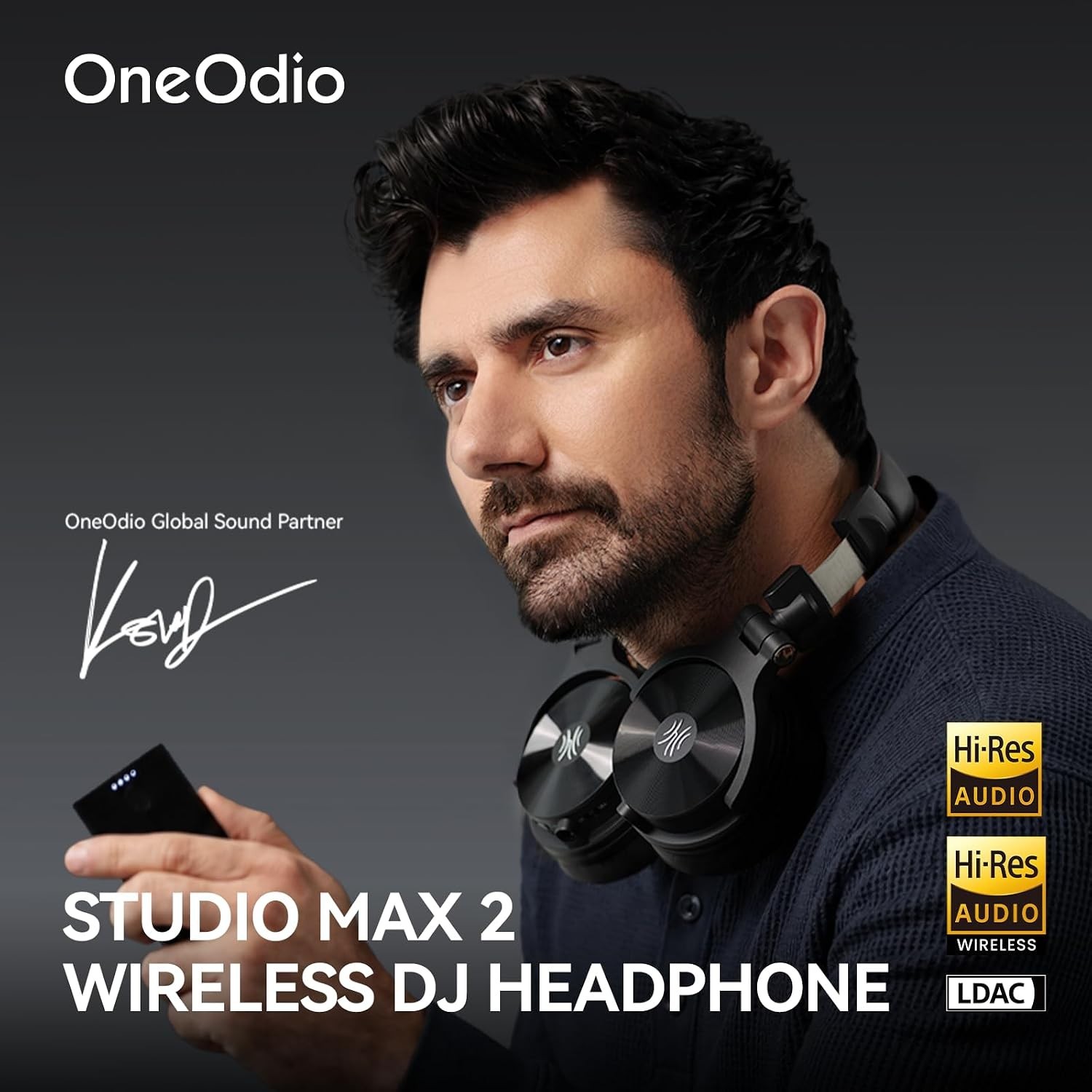 OneOdio Studio Max 2 Wireless Over-Ear DJ Headphones 9ms LatencHi-Res/LDAC Audio