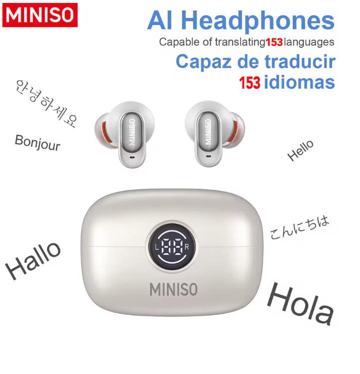 MINISO MS105 Bluetooth In-Ear Earbuds Wireless Soft Waterproof IPX5 Headphones