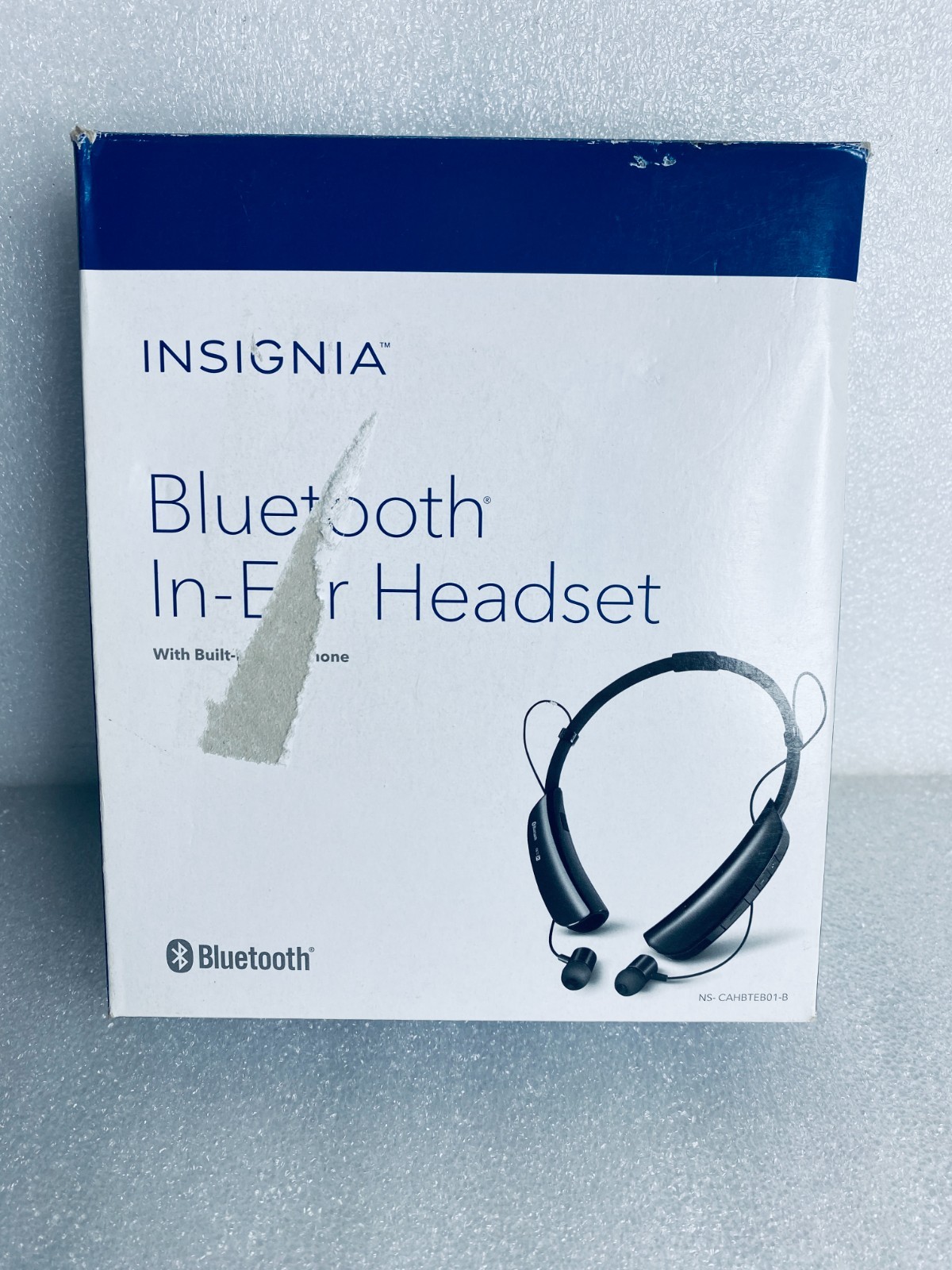 Insignia NS-CAHBTEB01-B Wireless Bluetooth In-Ear Headset W/ Microphone