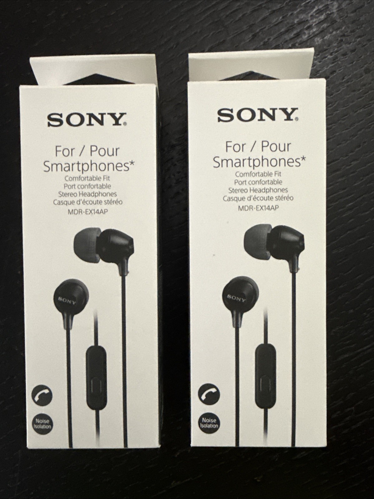 Sony Wired In-Ear Sports Headphones with Microphone MDR-EX14AP Black