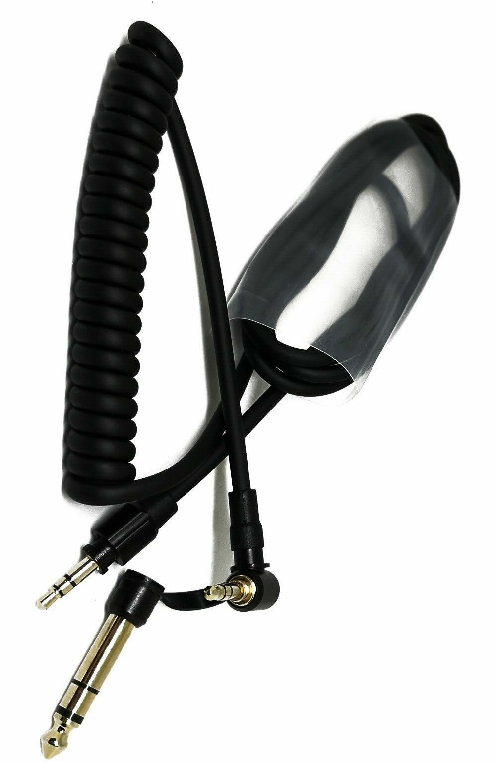 Coiled Audio Cable with Locking for BEATS PRO / DETOX Professional Headphones