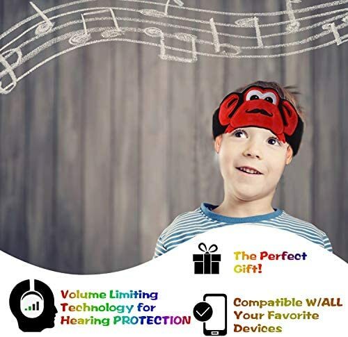 Contixo H1 Kids Soft Fleece On-Ear Headphones Animal Design Warm Earphone