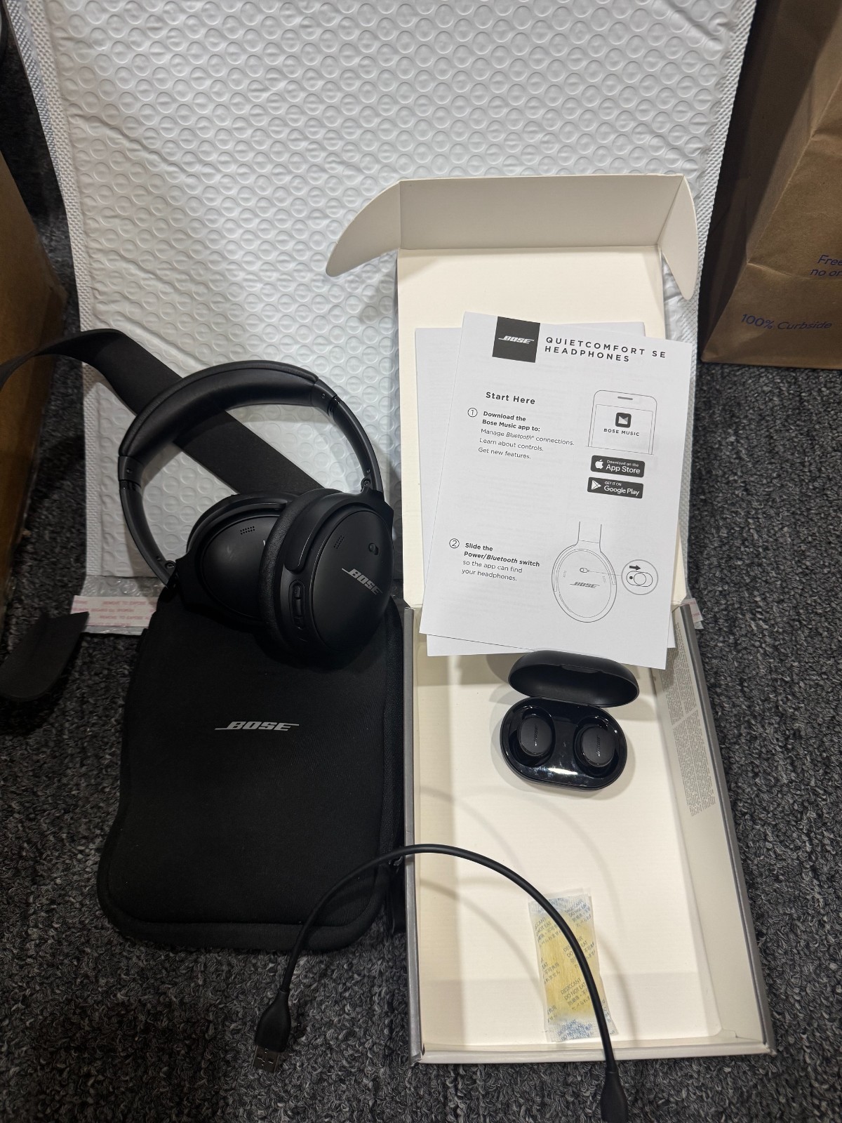 Bose QuietComfort SE Headphones Parts Bose QuietComfort Earbuds Working Bundle