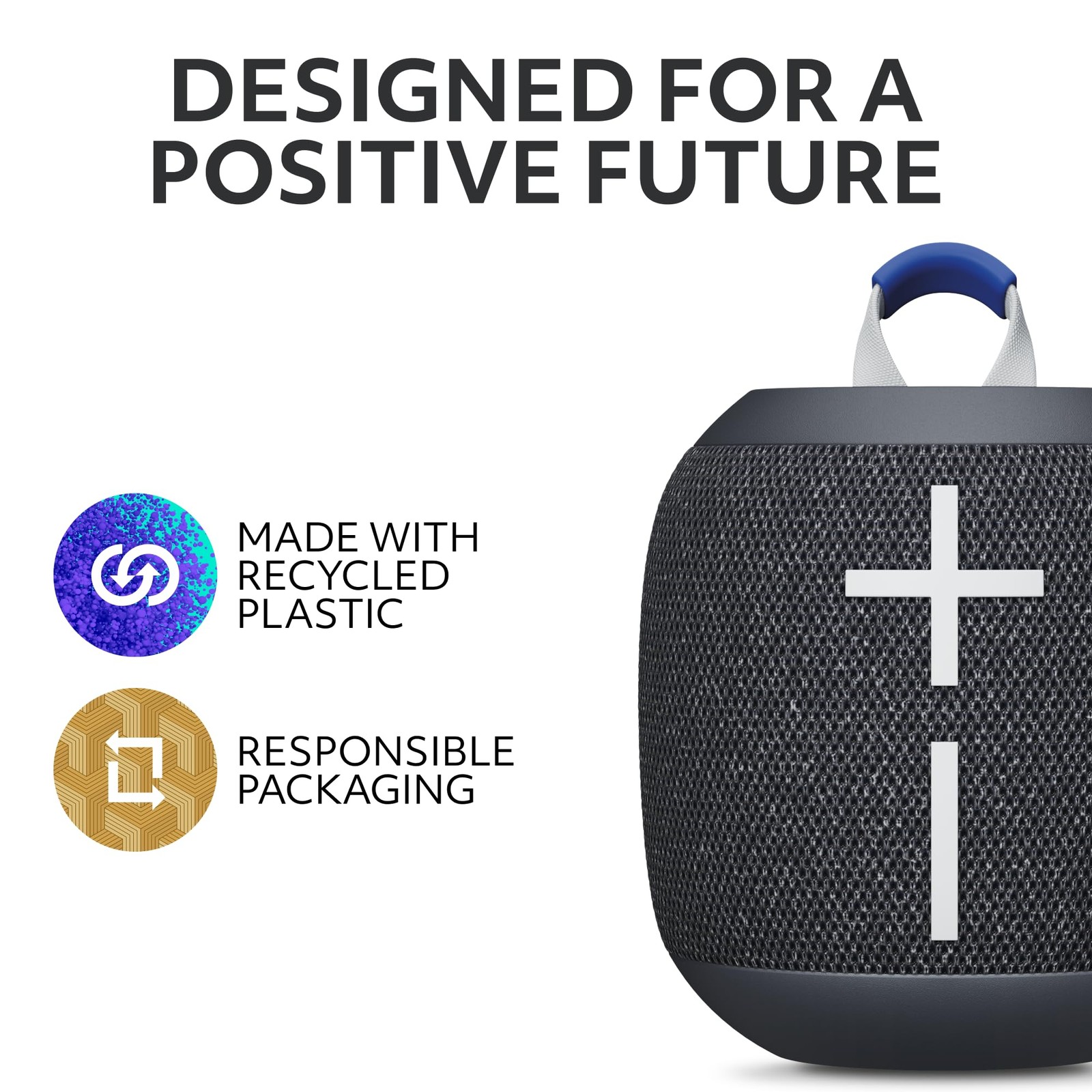 Ultimate Ears WONDERBOOM 4 Portable Waterproof Bluetooth Speaker with Black