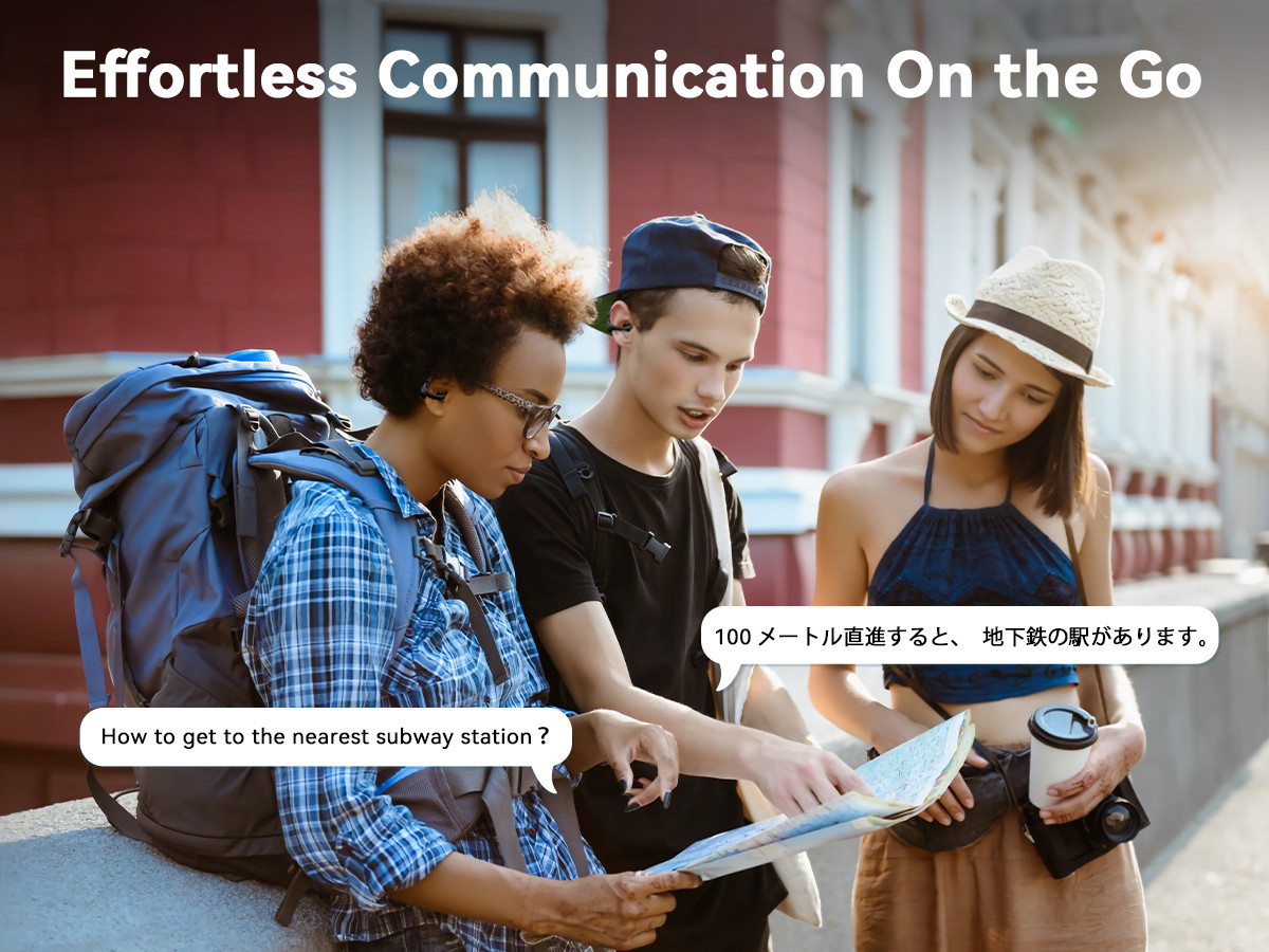 iTour Z50S Translator Earbuds Real Time AI Translation in 127 Online Languages