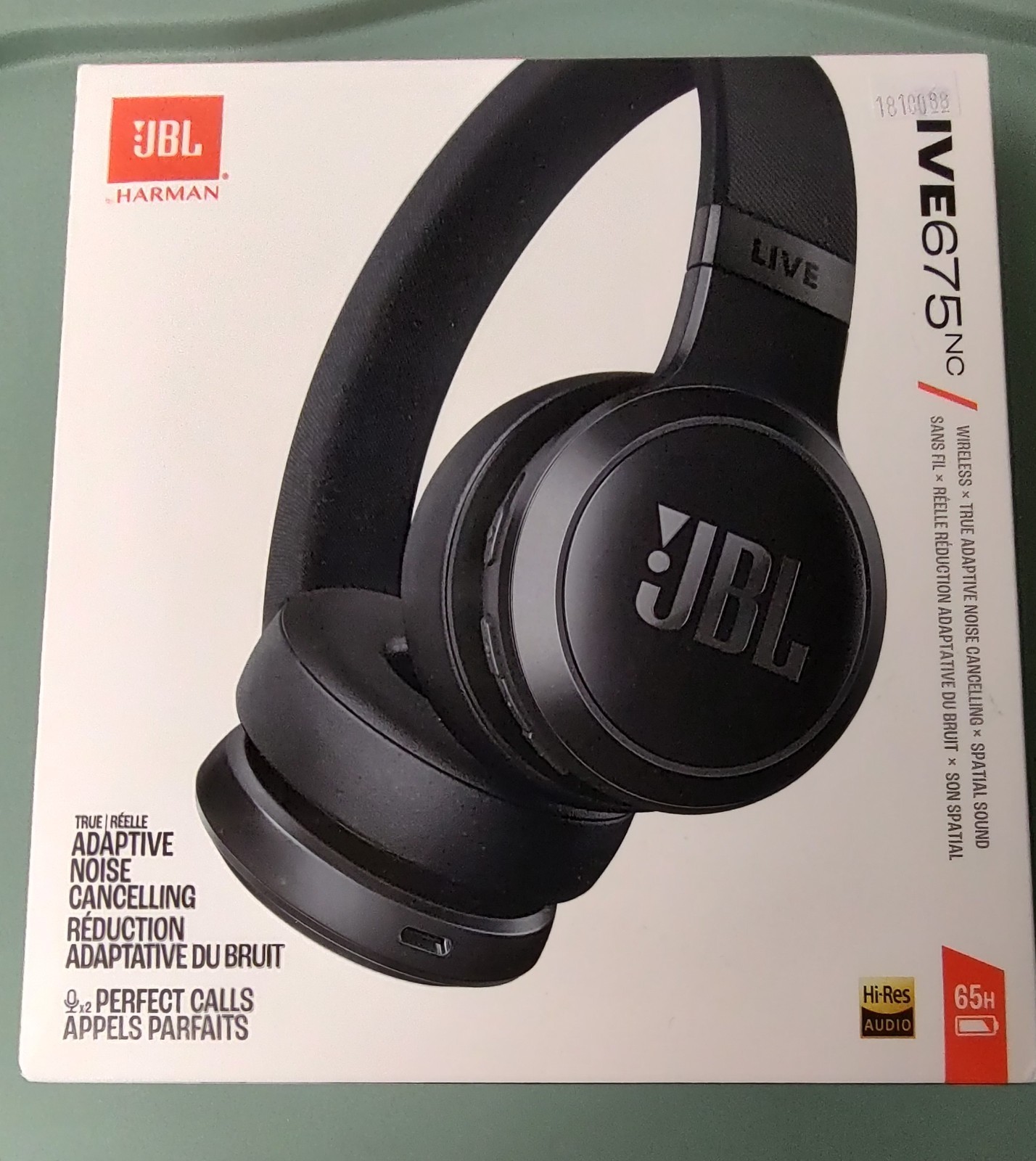 JBL Live 675NC Bluetooth Headphones with True Adaptive Noise Cancellation – NEW