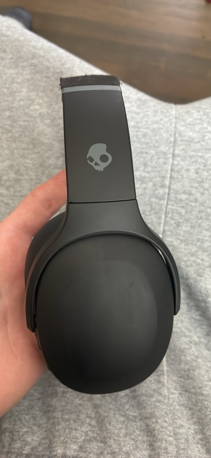 Skullcandy Crusher Evo Wireless Bluetooth Over-Ear Headphones Black Built-In Mic
