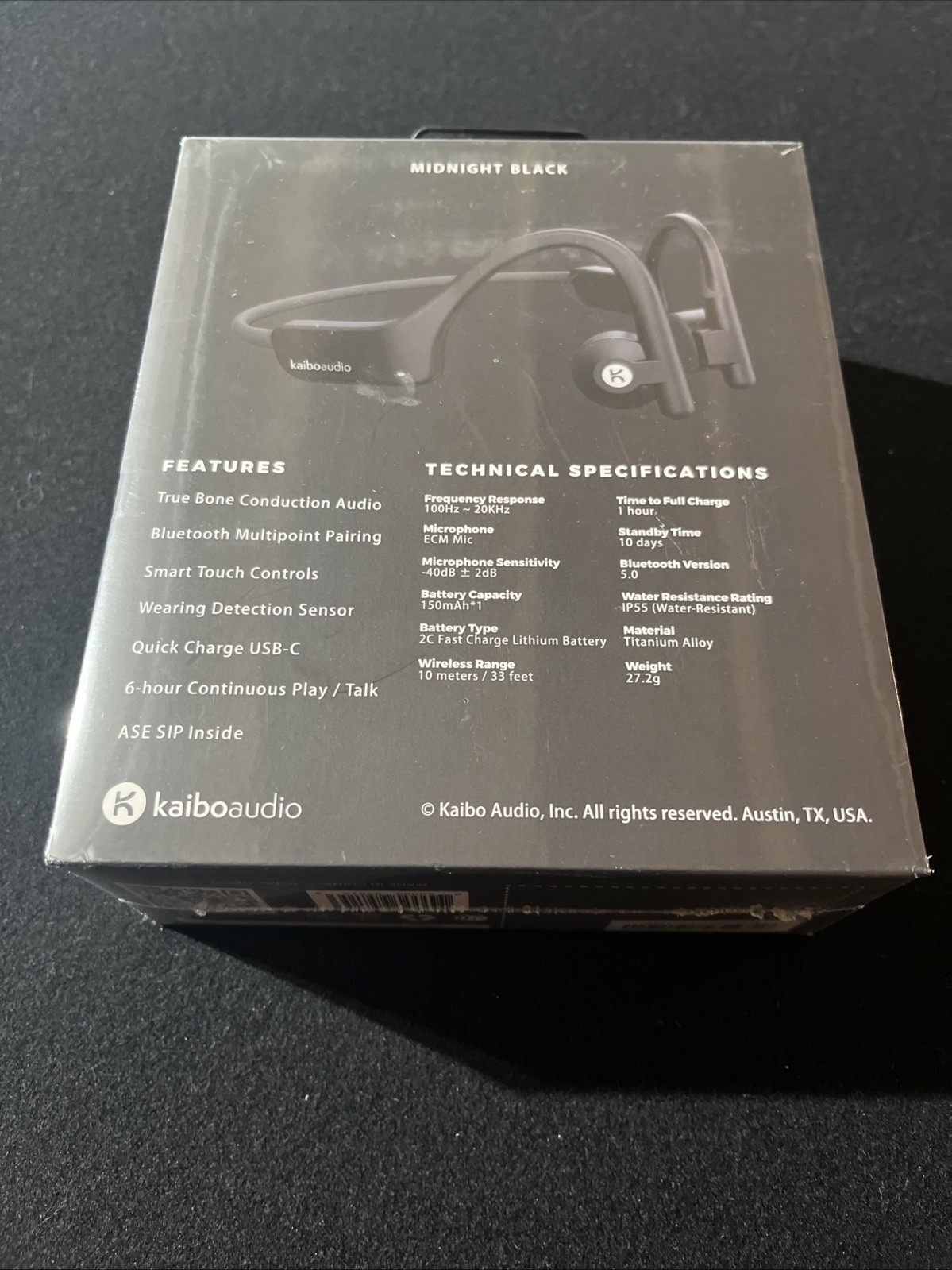 Kaibo Audio | Kaibo Verse Plus Bone Conduction Headphones | Brand New