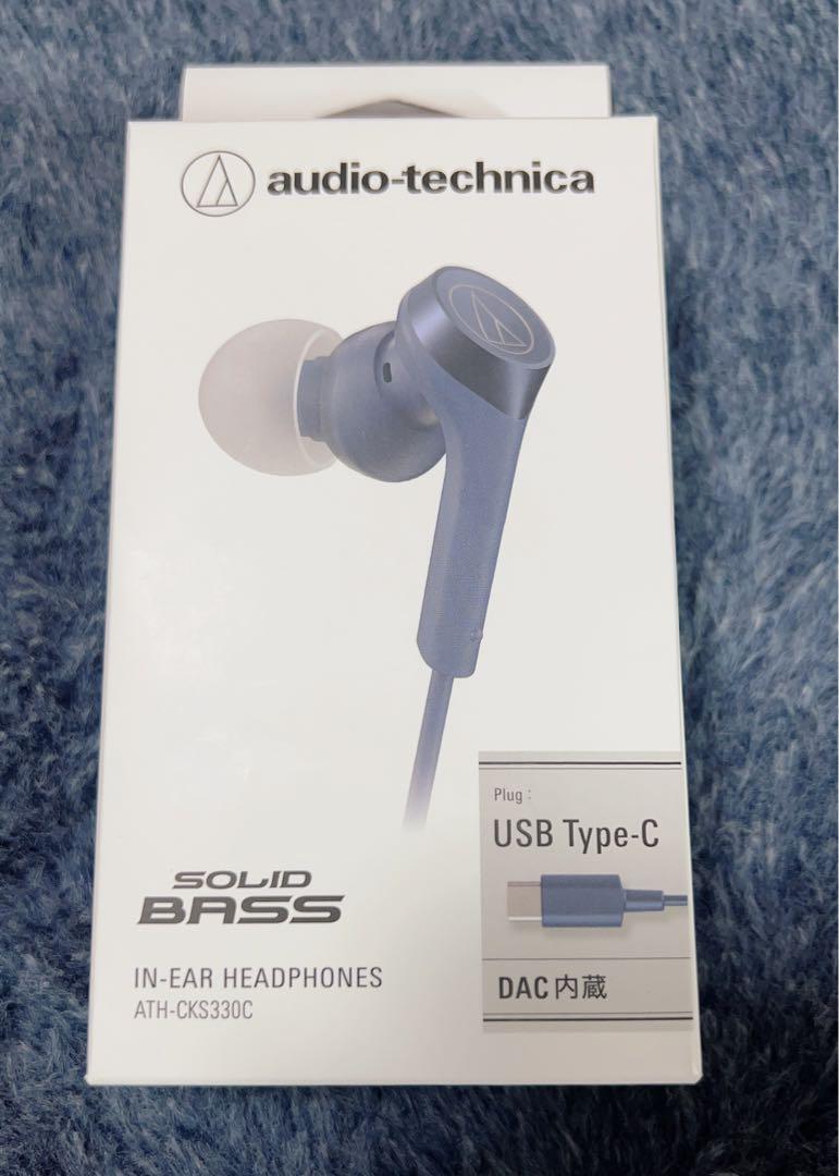 Audio Technica ATH-CKS330C BL Earphones with Microphone USB Type-C