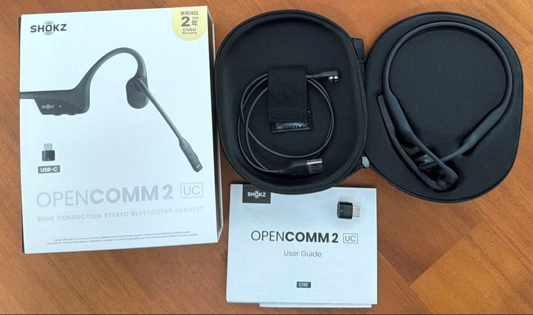 SHOKZ OPENCOMM 2 UC bone conduction headset