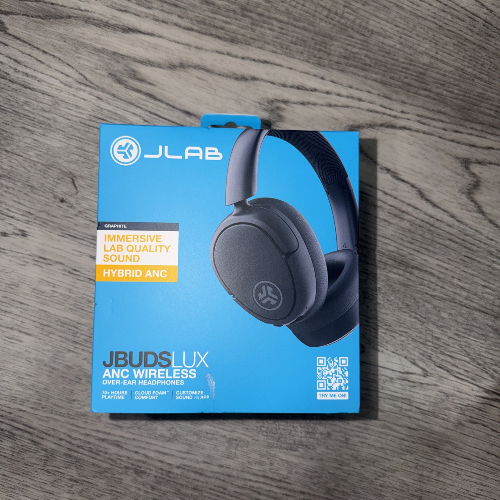 JLAB JBuds LUX ANC Wireless Over-Ear Headphones – Sage Gray – Brand New