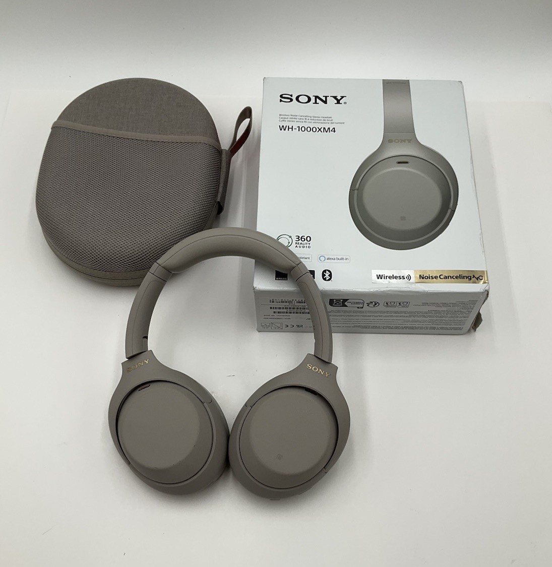 Sony WH-1000XM4 Wireless Over-Ear Headphones- Silver