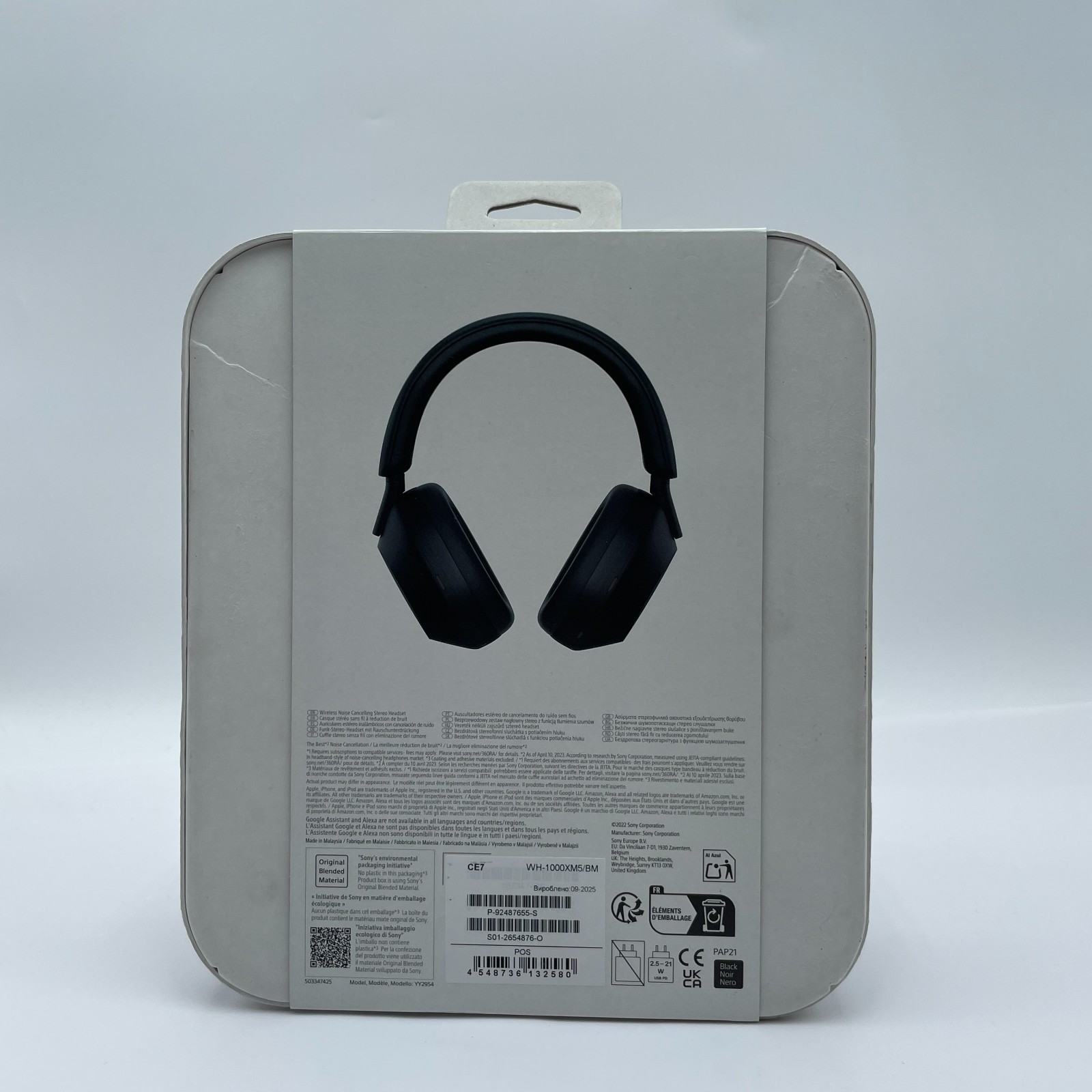 Sony WH-1000X5 Wireless Noise Cancelling Over-The-Ear Headphones Black – New