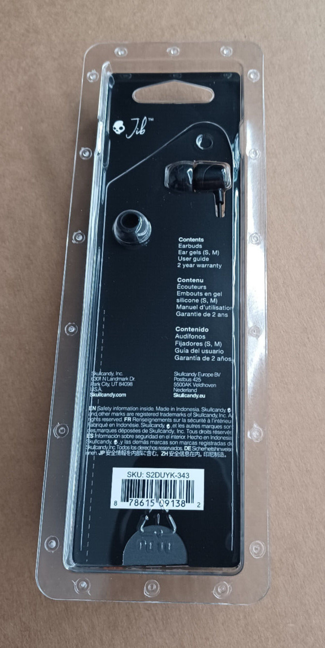 Skullcandy Jib Earbuds with Microphone and Remote Choose Black or White NEW