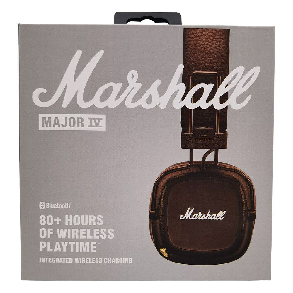 1Pack Major IV Bluetooth Headphone with wireless charging Black/Brown