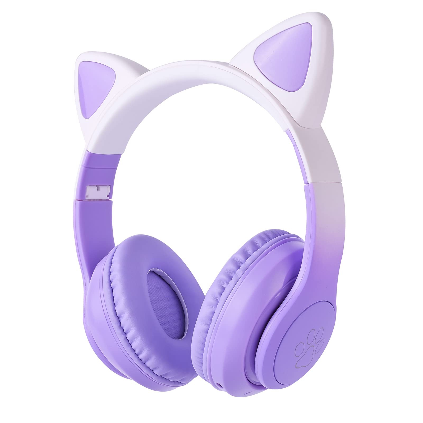 Cat Ear Headphones Bluetooth, Light up Wireless/Wired Mode Over Ear Headphone…