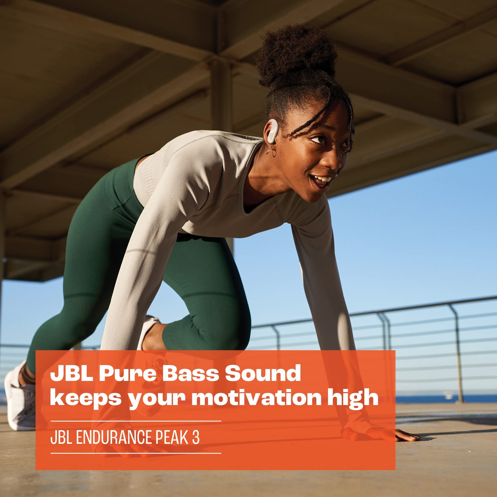 JBL Endurance Peak 3 – Dust and Water Proof (IP68) True Wireless Active Earbu…