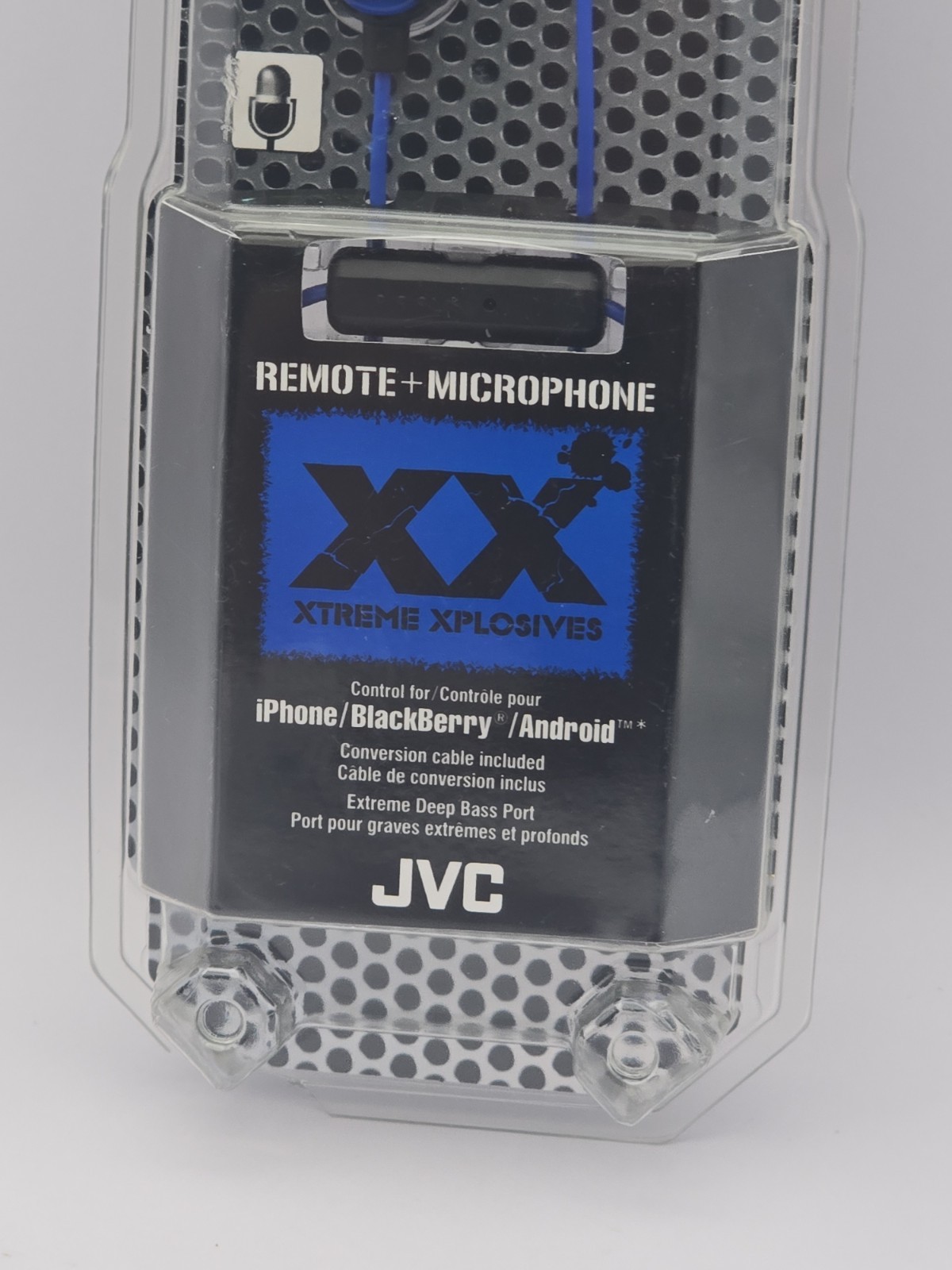 JVC HA-FR201-A XX Xtreme Xplosives InEar Stereo Earbuds w/Mic Remote, New Sealed