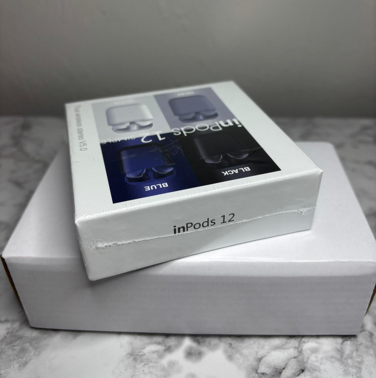 InPods 12 Simple Wireless Stereo Earbuds V5.0 for Android/ios/BT5.0 Blue