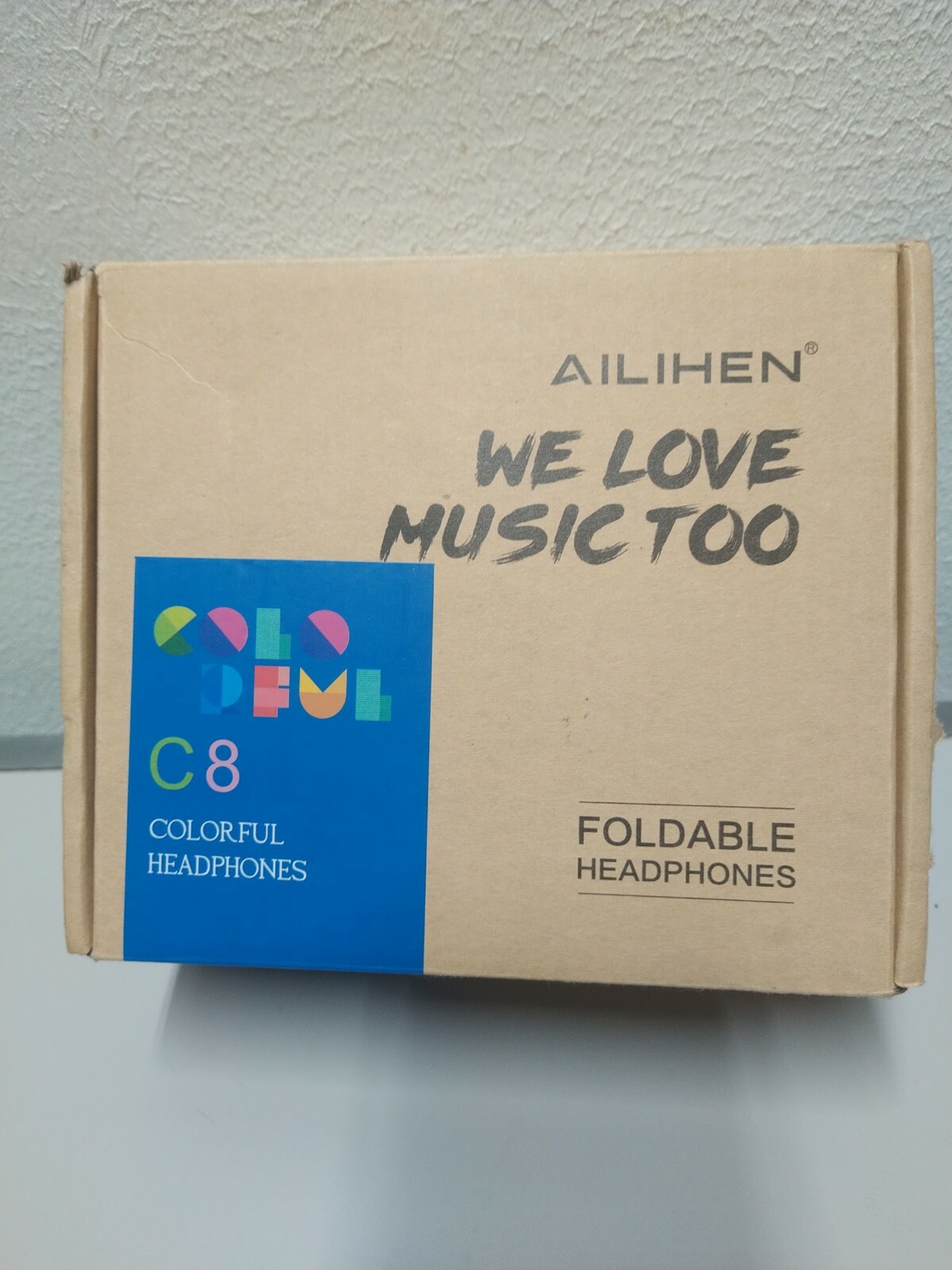 AILIHEN C8 Headphones with Microphone and Volume Control Folding Lightweight for