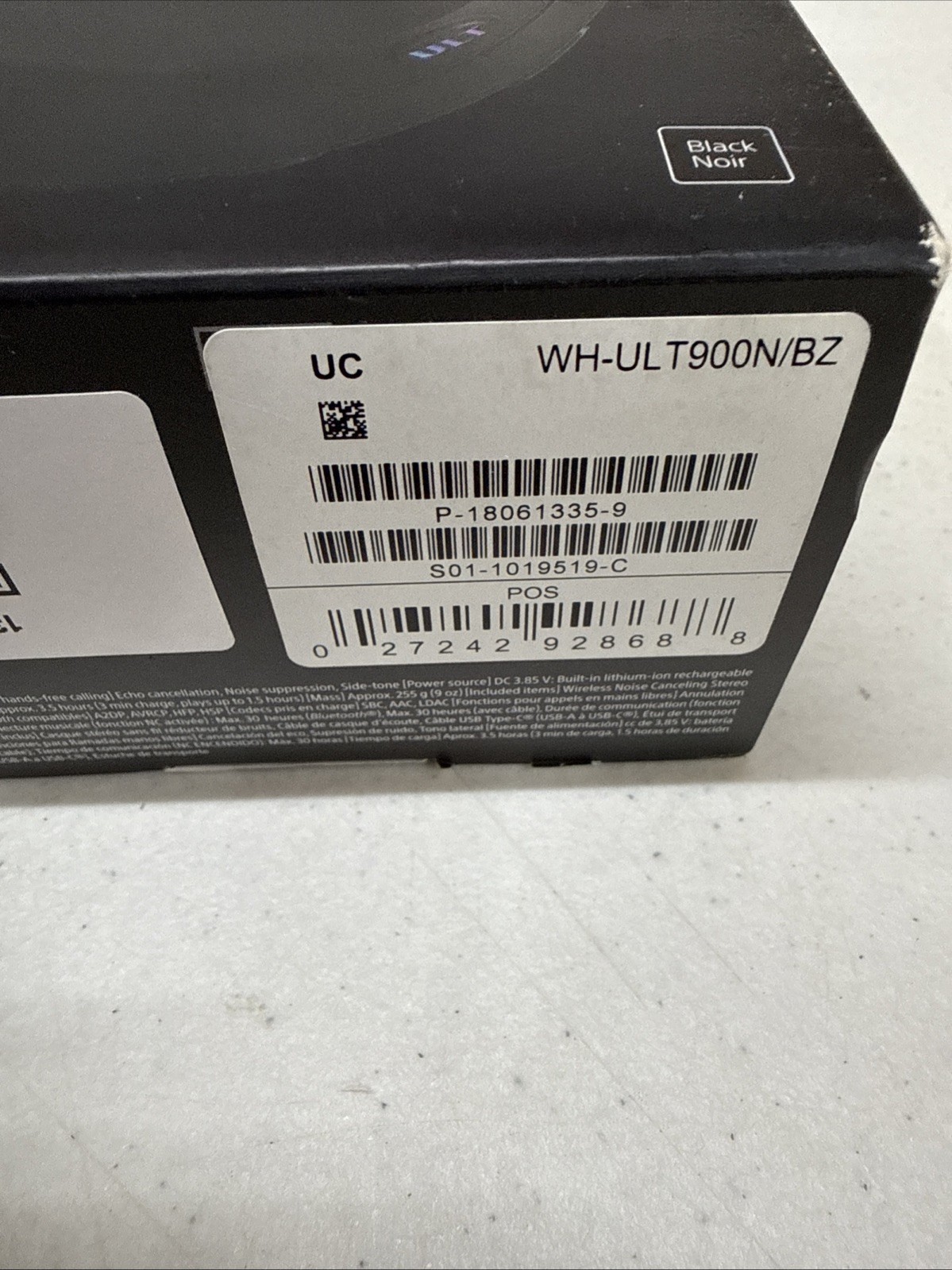 Sony ULT WEAR Over-Ear Noise Canceling Bluetooth Headphones
