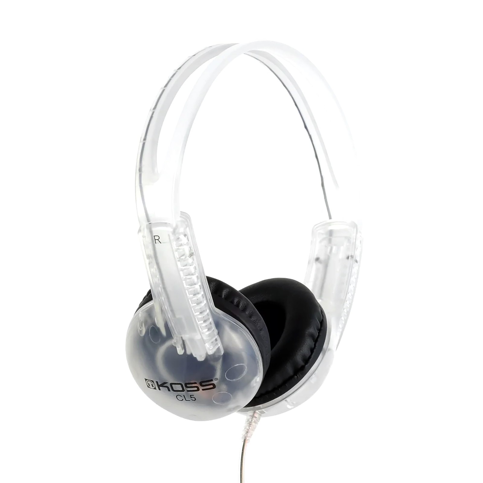 CL5 Portable Headphones (6-Foot Cord) One Size, Clear