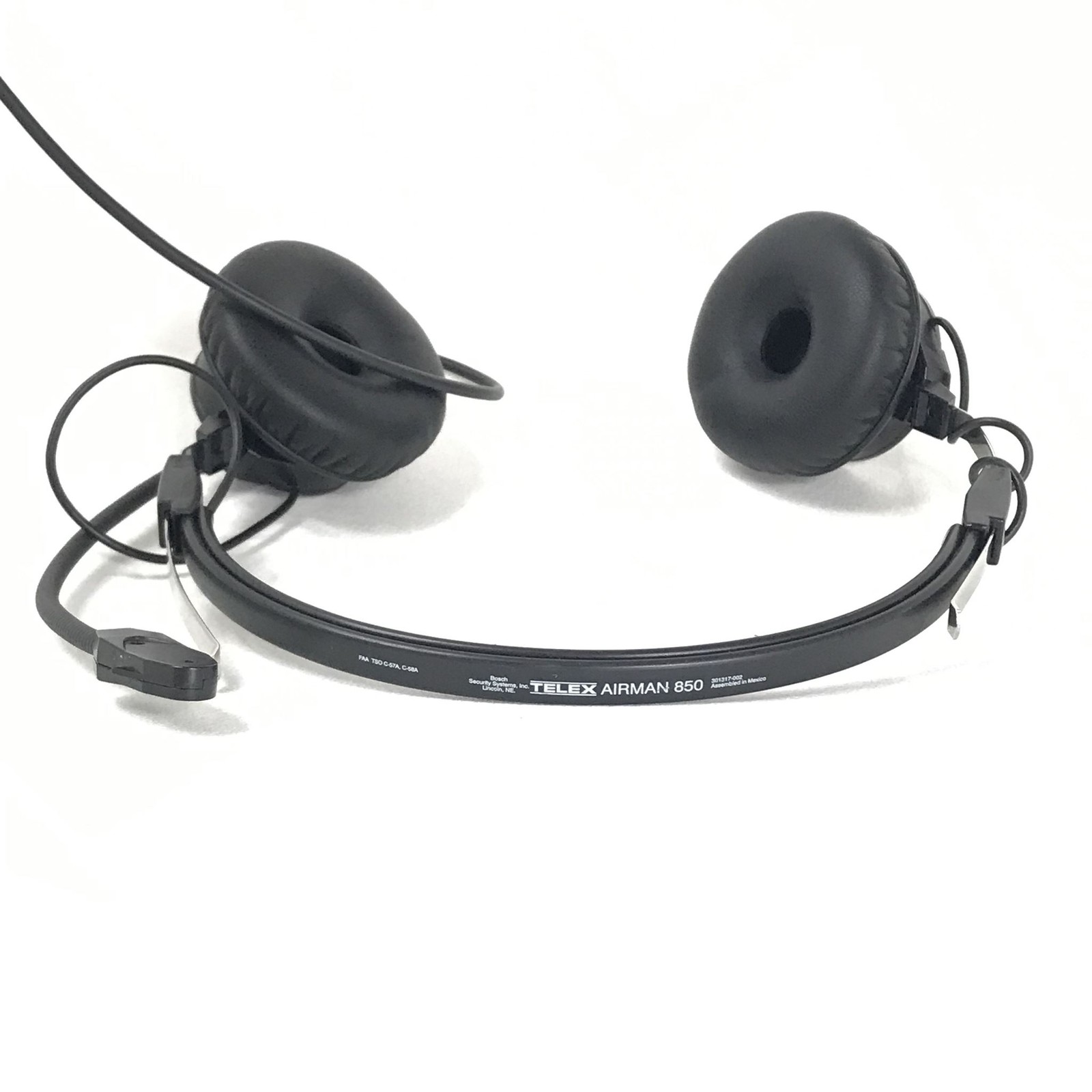 TELEX AIRMAN 850 ANR Aviation Pilot Headset p/n 301317-002 – Grade A