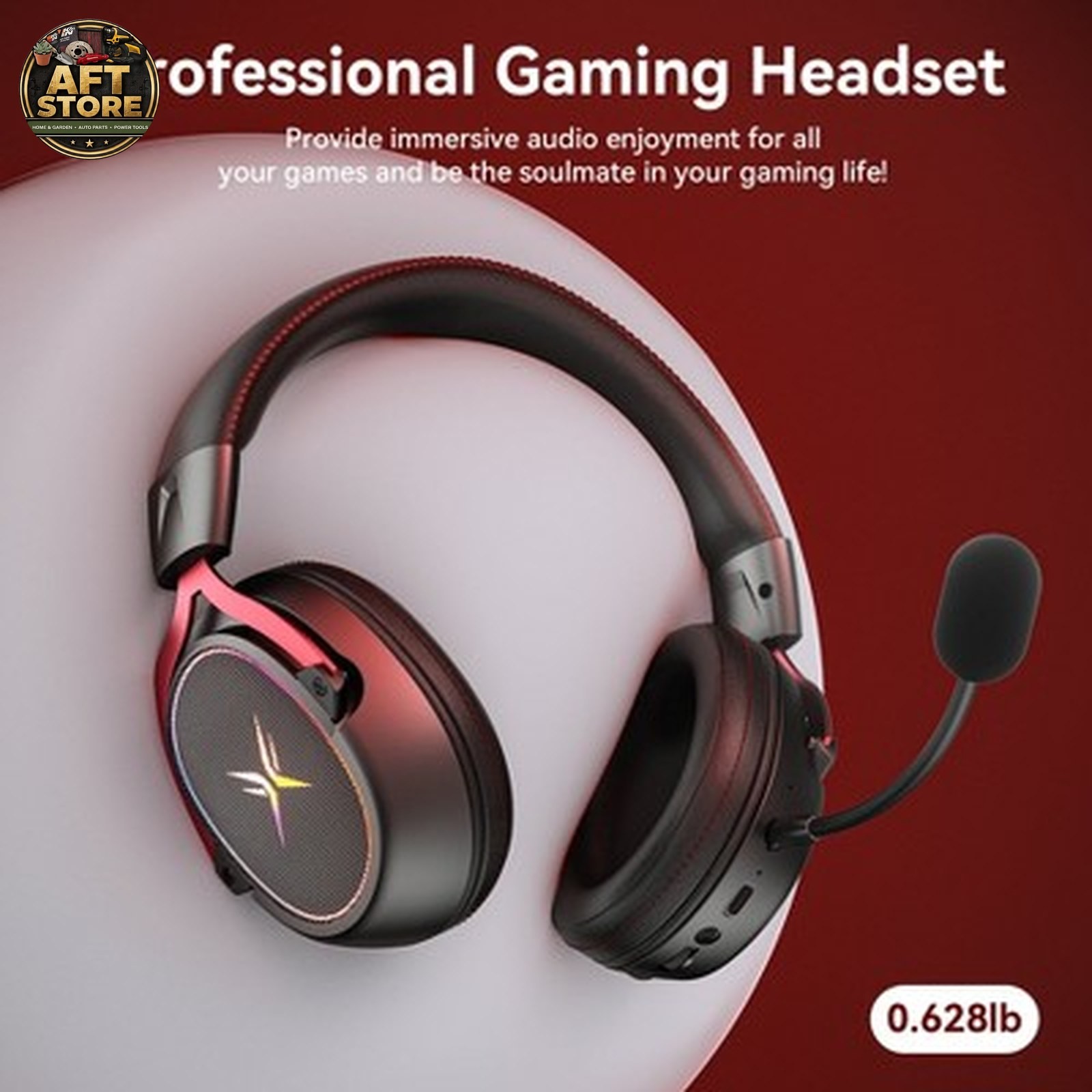 TAGRY K3 Wireless Gaming Headset – 7.1 Surround Sound, 70H Playtime