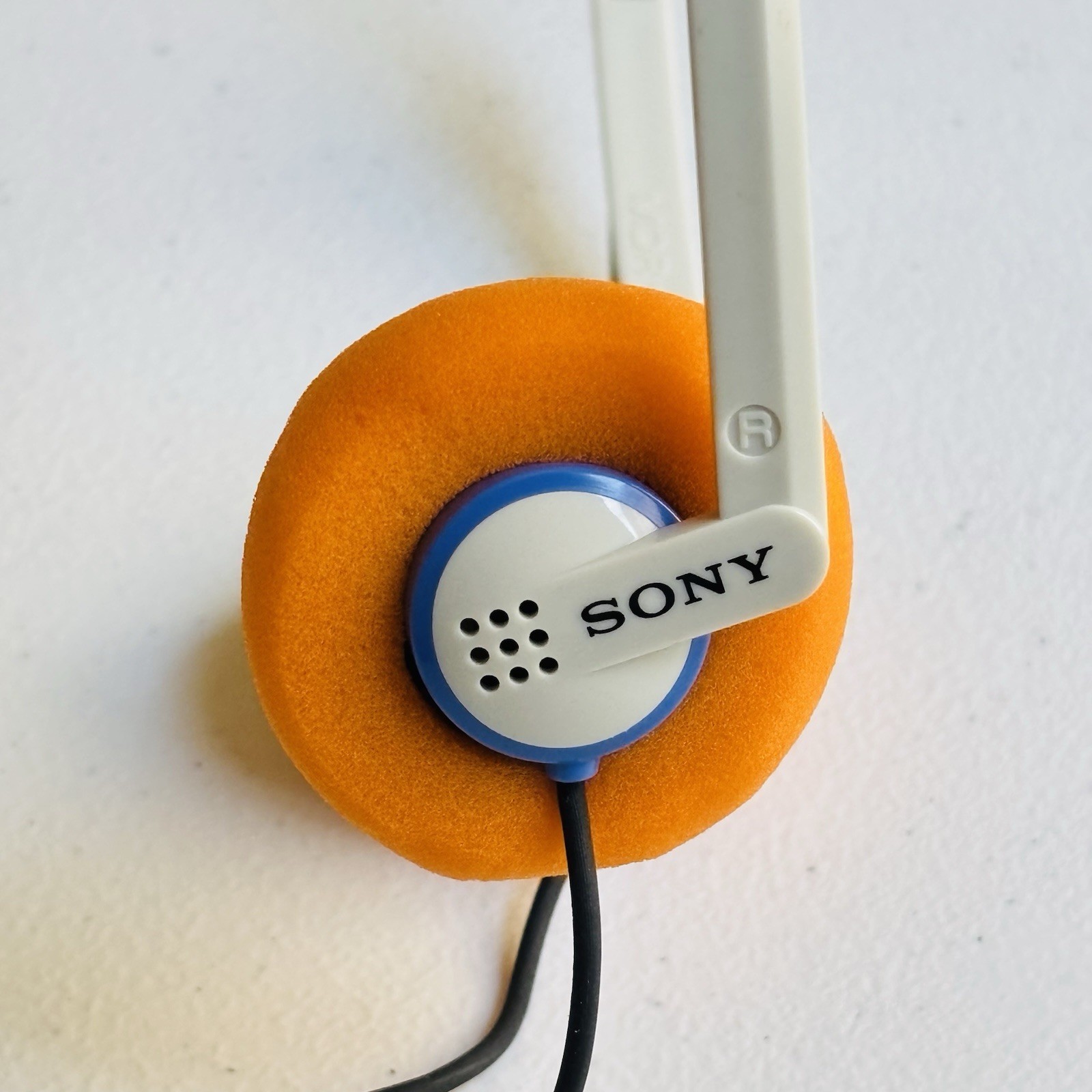 SONY MDR-10 Walkman Lightweight Headphones w/Orange Pads – Guardians Of Galaxy