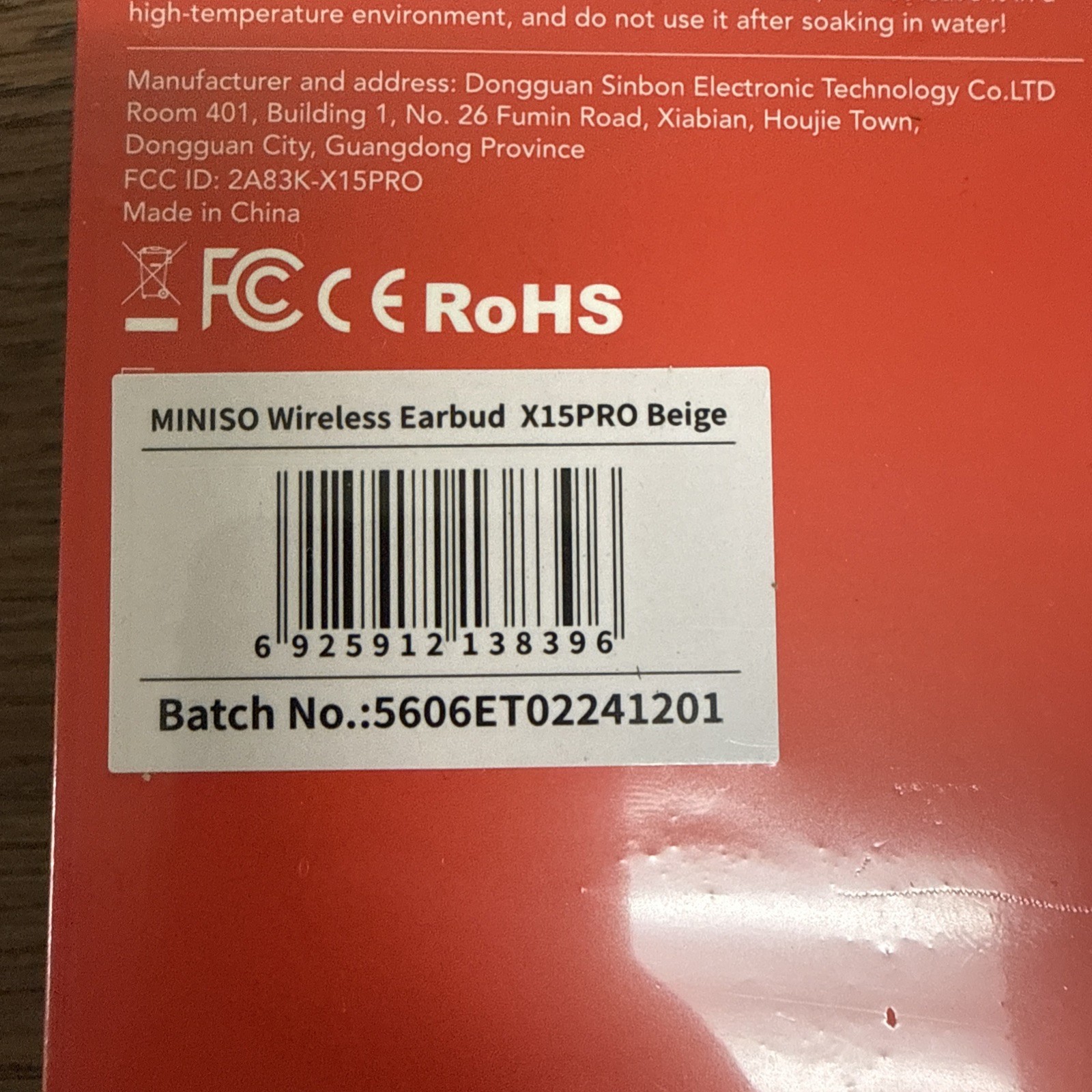 MINISO Wireless Earbuds X15PRO Over Ear Bluetooth 5.4 Beige HD Voice OWS