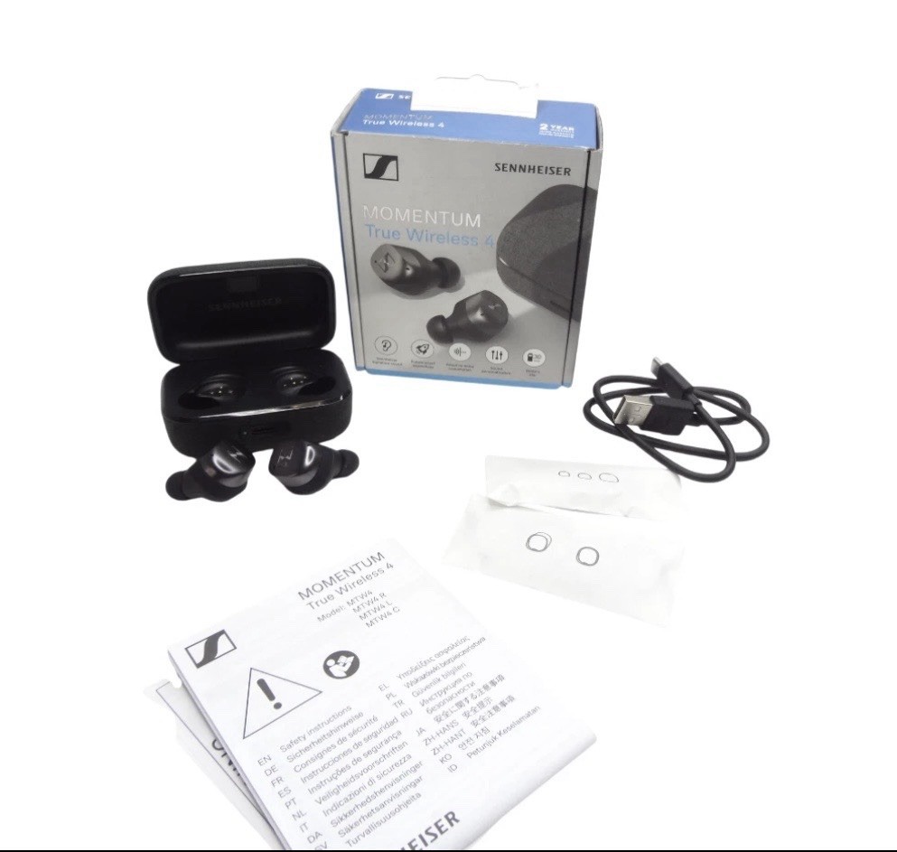 Sennheiser Momentum True Wireless 4 Noise Cancelling In-Ear Earbuds Black