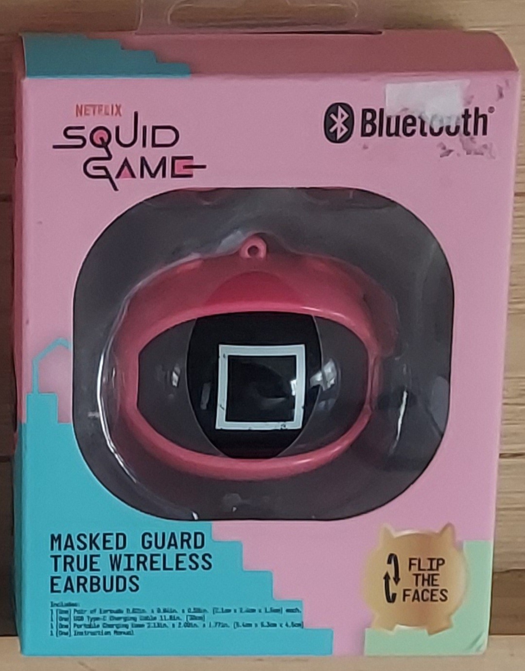 Set Of (2) Squid Game Netflix Bluetooth True Wireless Earbuds, Brand New!