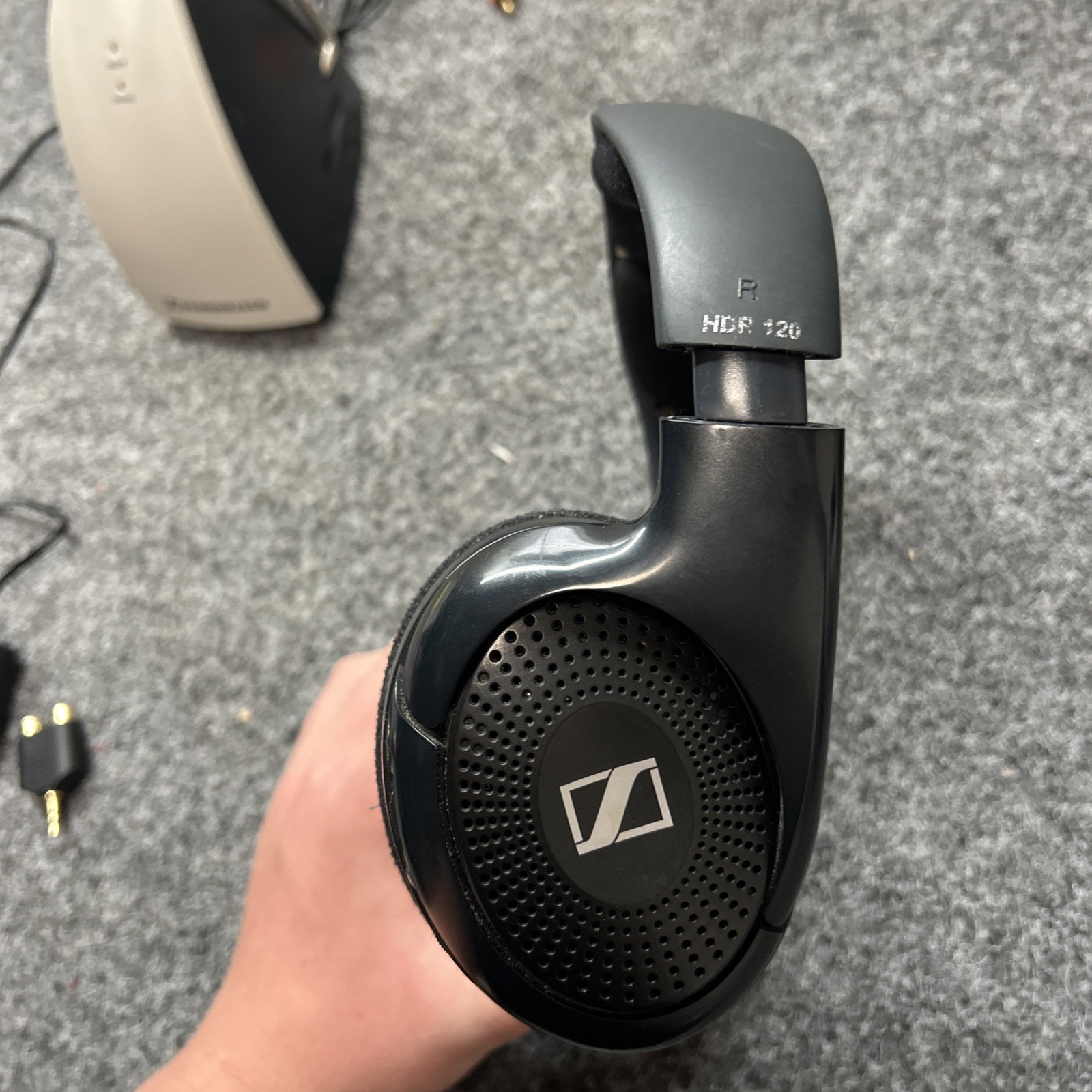 Sennheiser Wireless HDR120 Headphones TR120 Charging Dock , AV Adaptor, WORKING