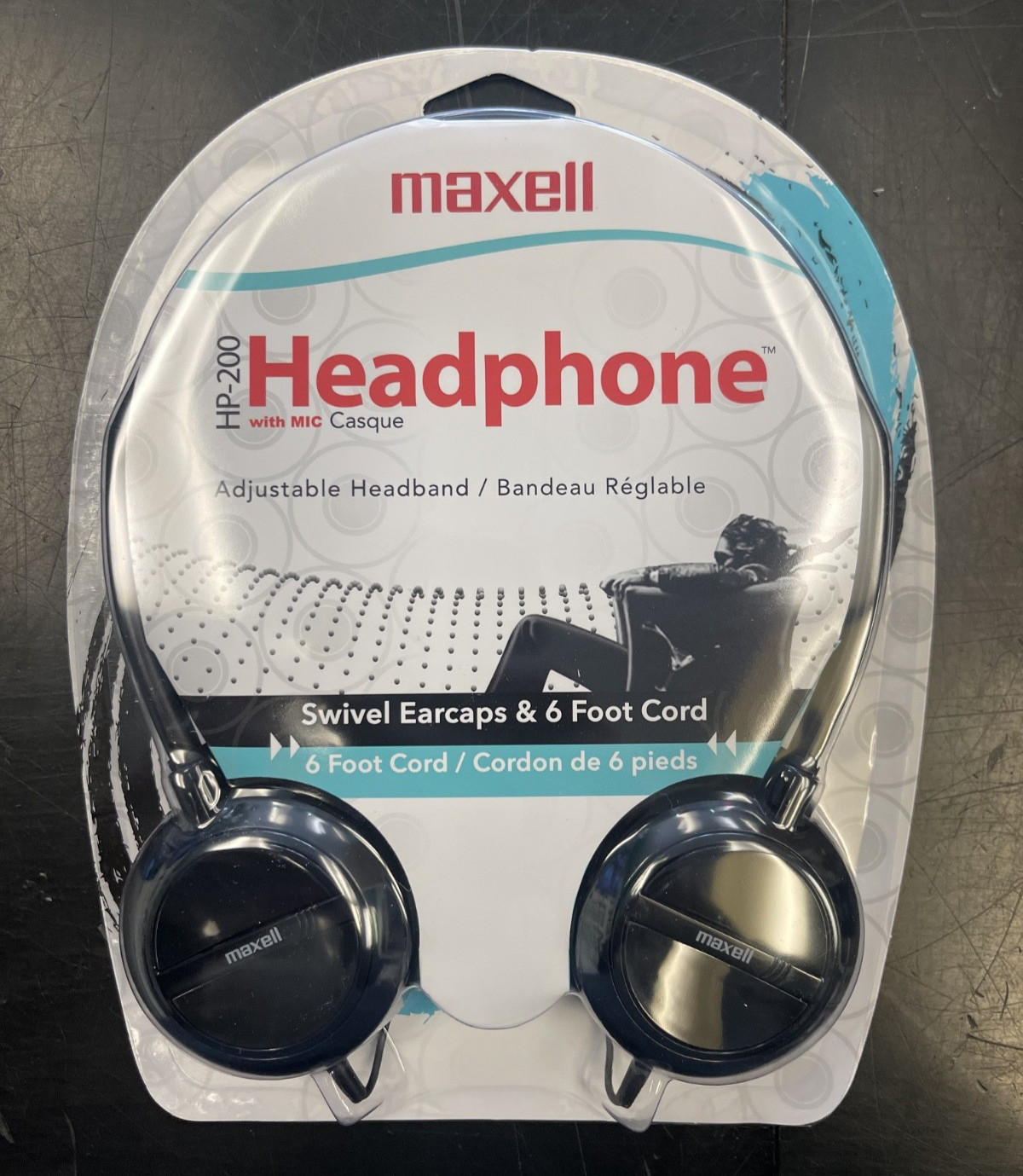 Maxell HP-200 Wired Headphones with Inline Microphone (199929)