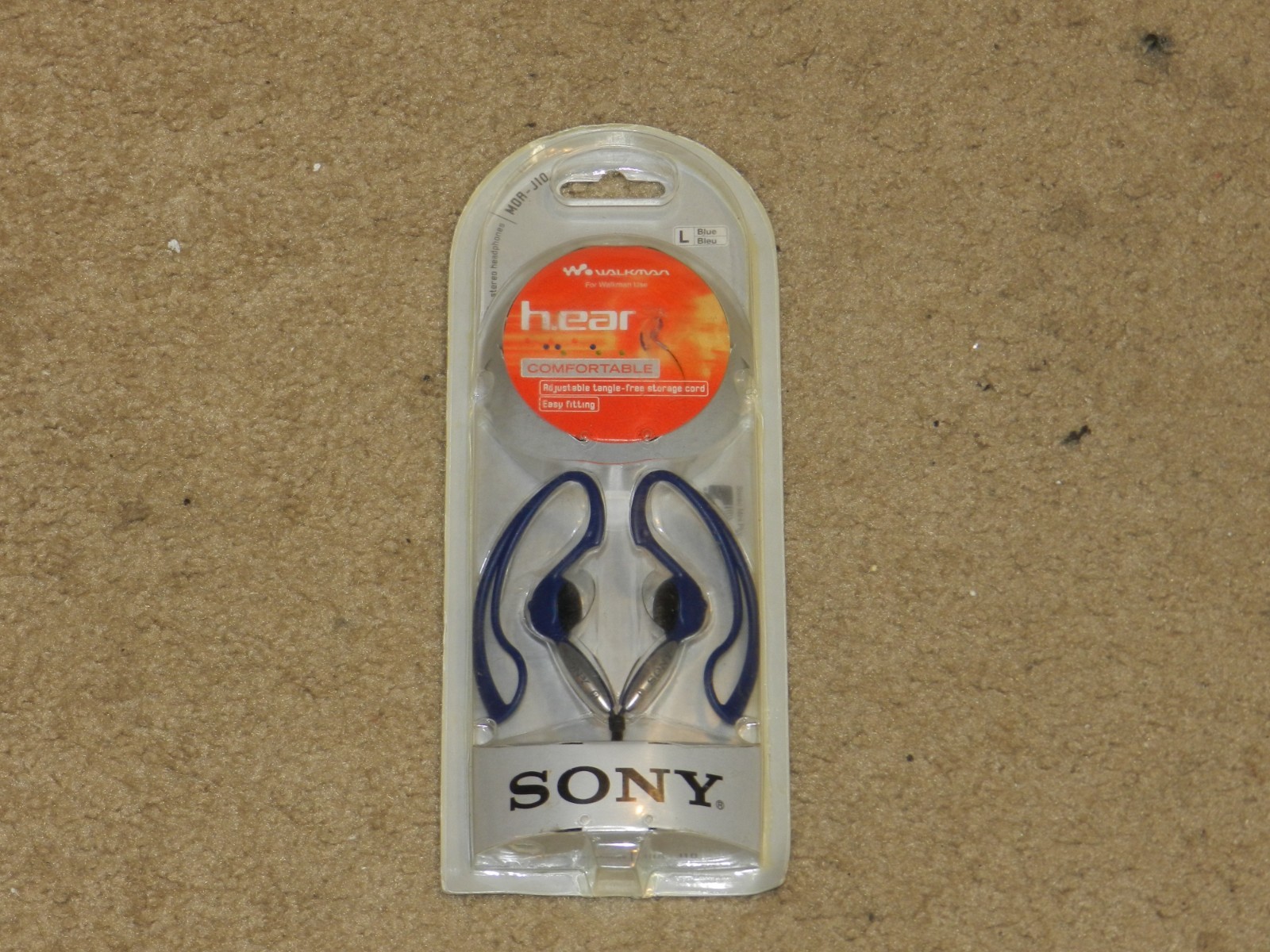 Vintage 2001 Sony MDR-J10 Vertical In Ear Clip On Headphones NEW FACTORY SEALED