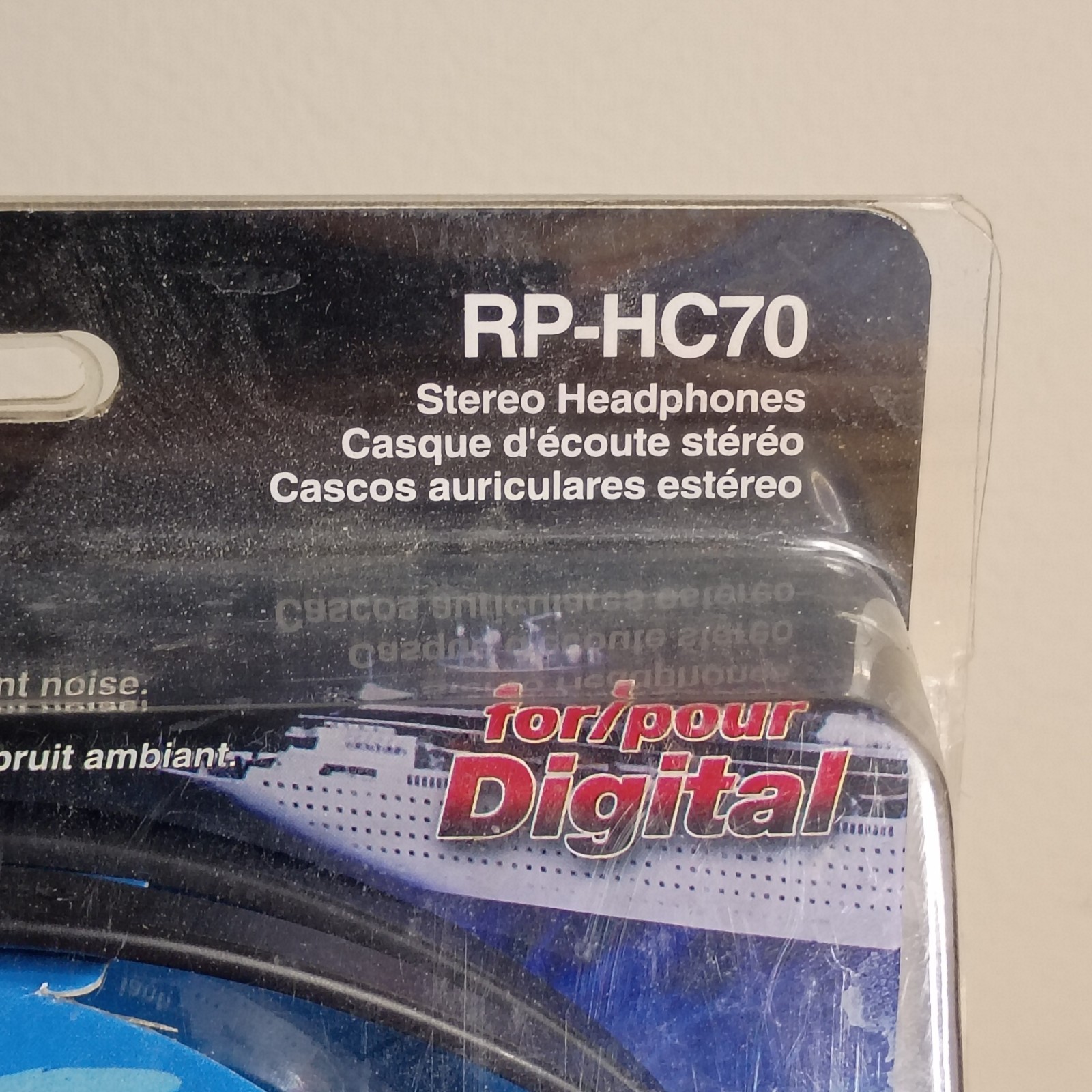 Panasonic RP-HC70 Noise Canceling Stereo Headphones Foldable Travel XBS New NOS