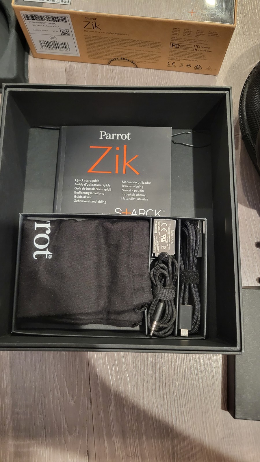 Parrot Zik Deluxe Pack 1st Gen Wireless Headphones With Original Packaging/Case