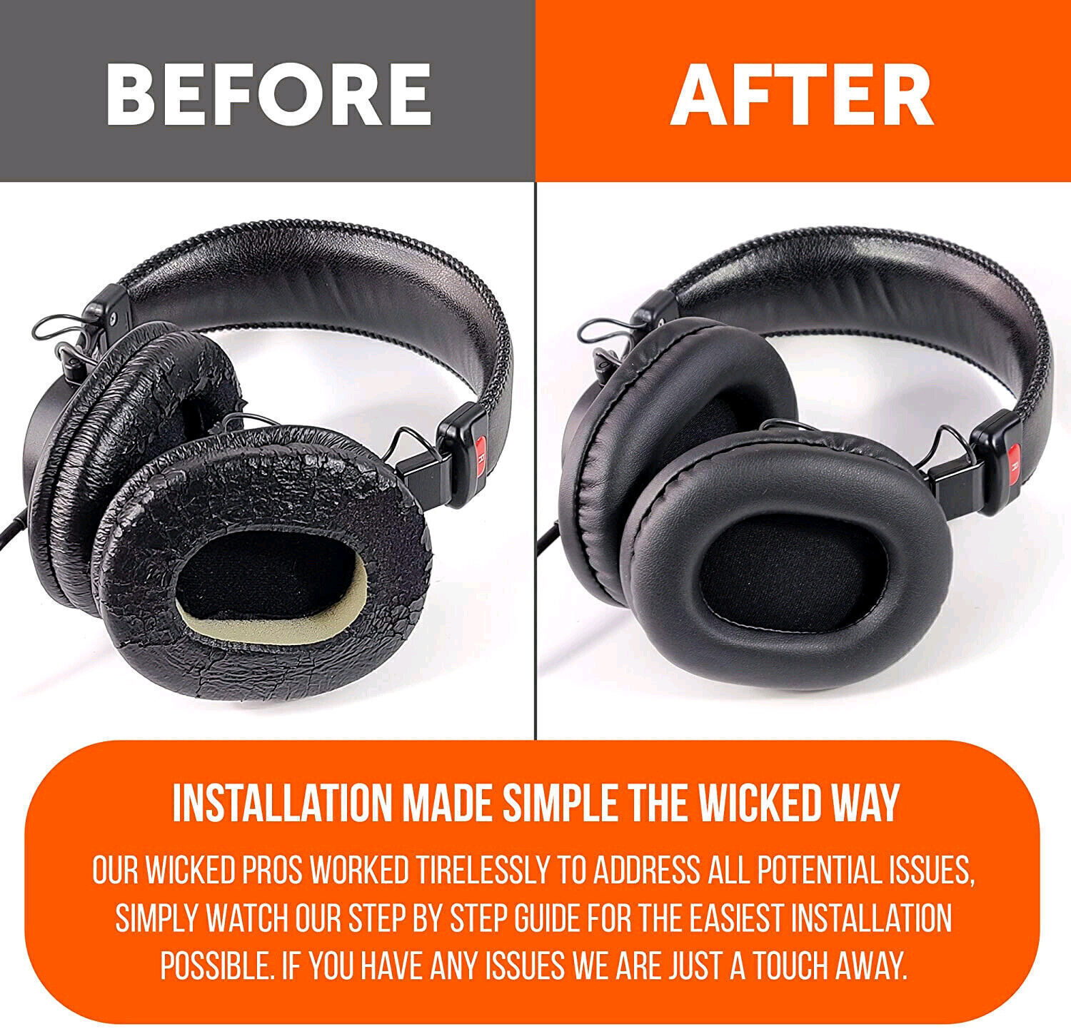 Replacement Ear Pads Cushion For Sony MDR-7506 MDR-V6 MDR-CD 900ST Headphones