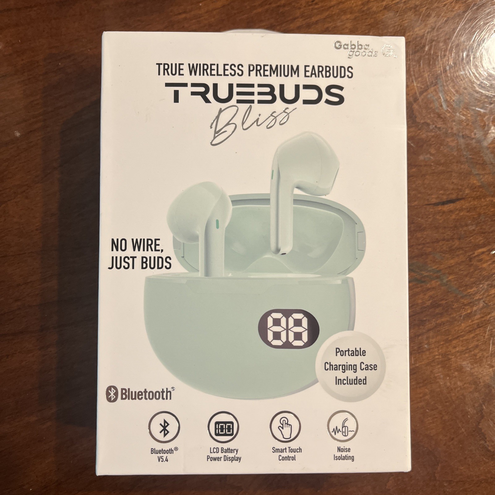Wireless Earbuds Bluetooth 5.4 in-Ear Headphones LED Power Display 12H Battery