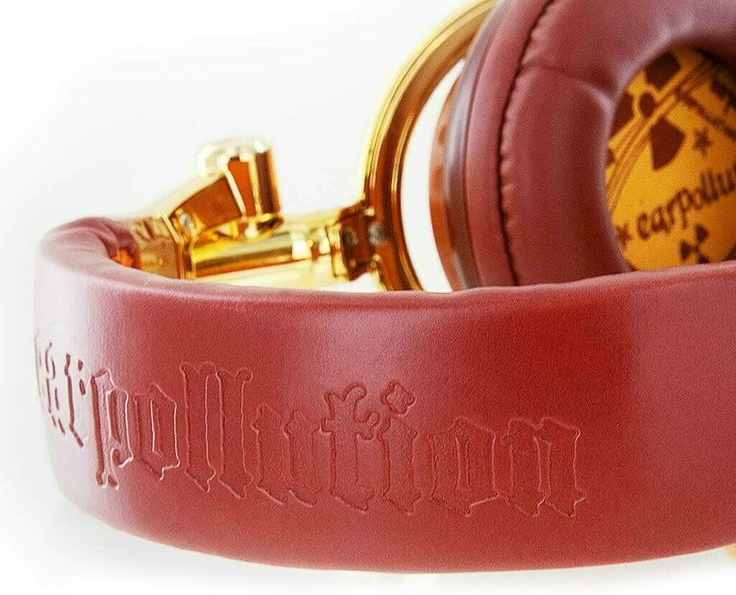 Billionaire DJ-Style Stereo Headphones Gold/Brown